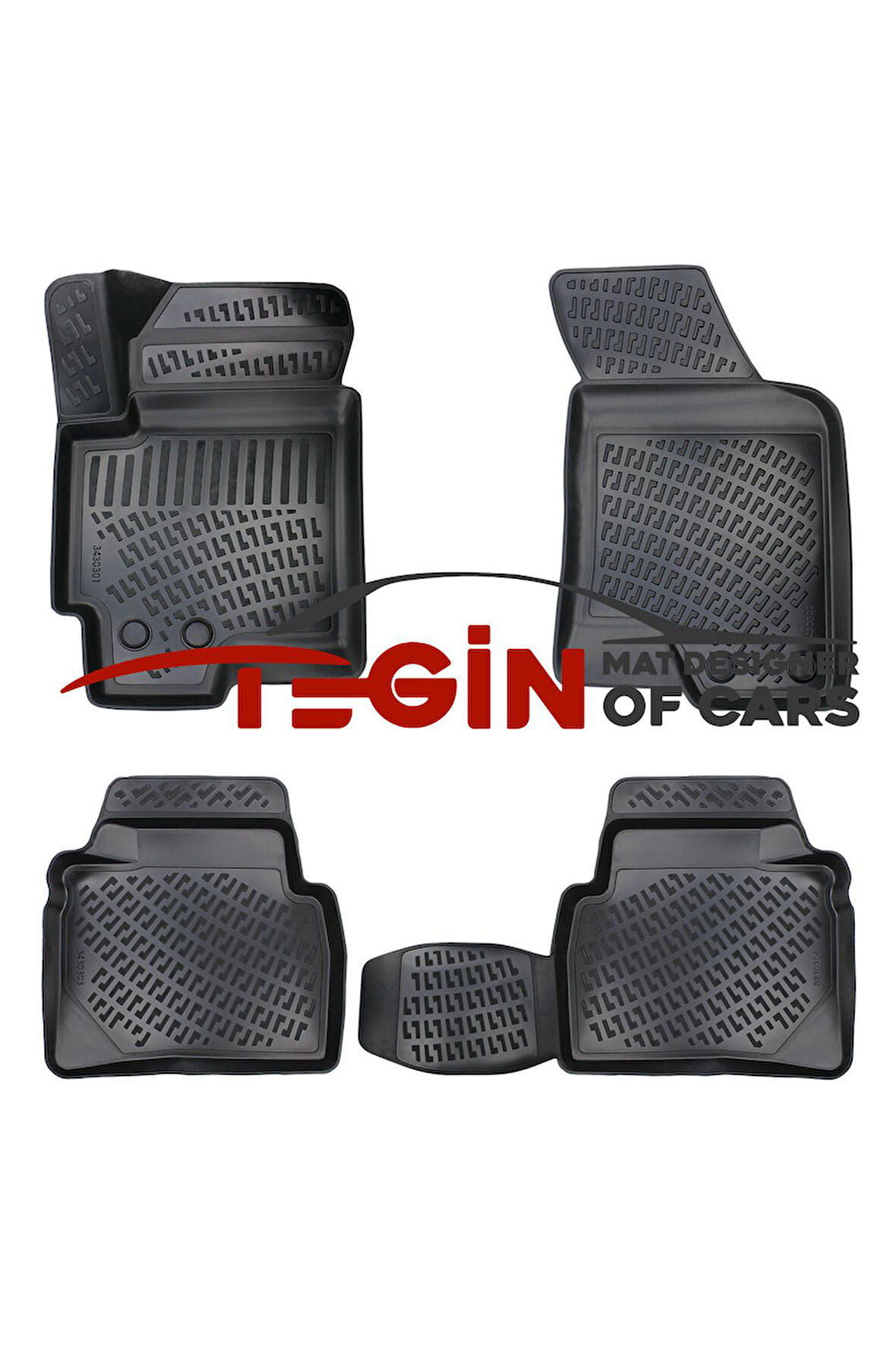 Hyundai Elantra 2004 Uyumlu 3D Havuzlu Paspas Siyah