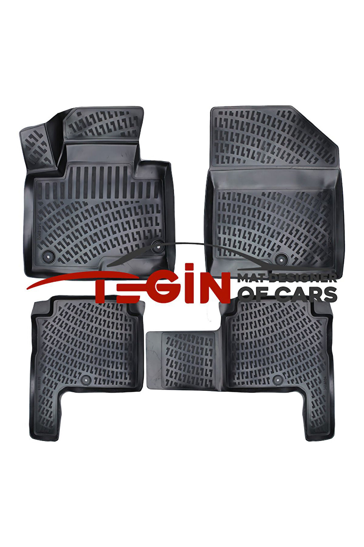 Hyundai SantaFe 7 Koltuk 2017 3D Havuzlu Paspas Siyah