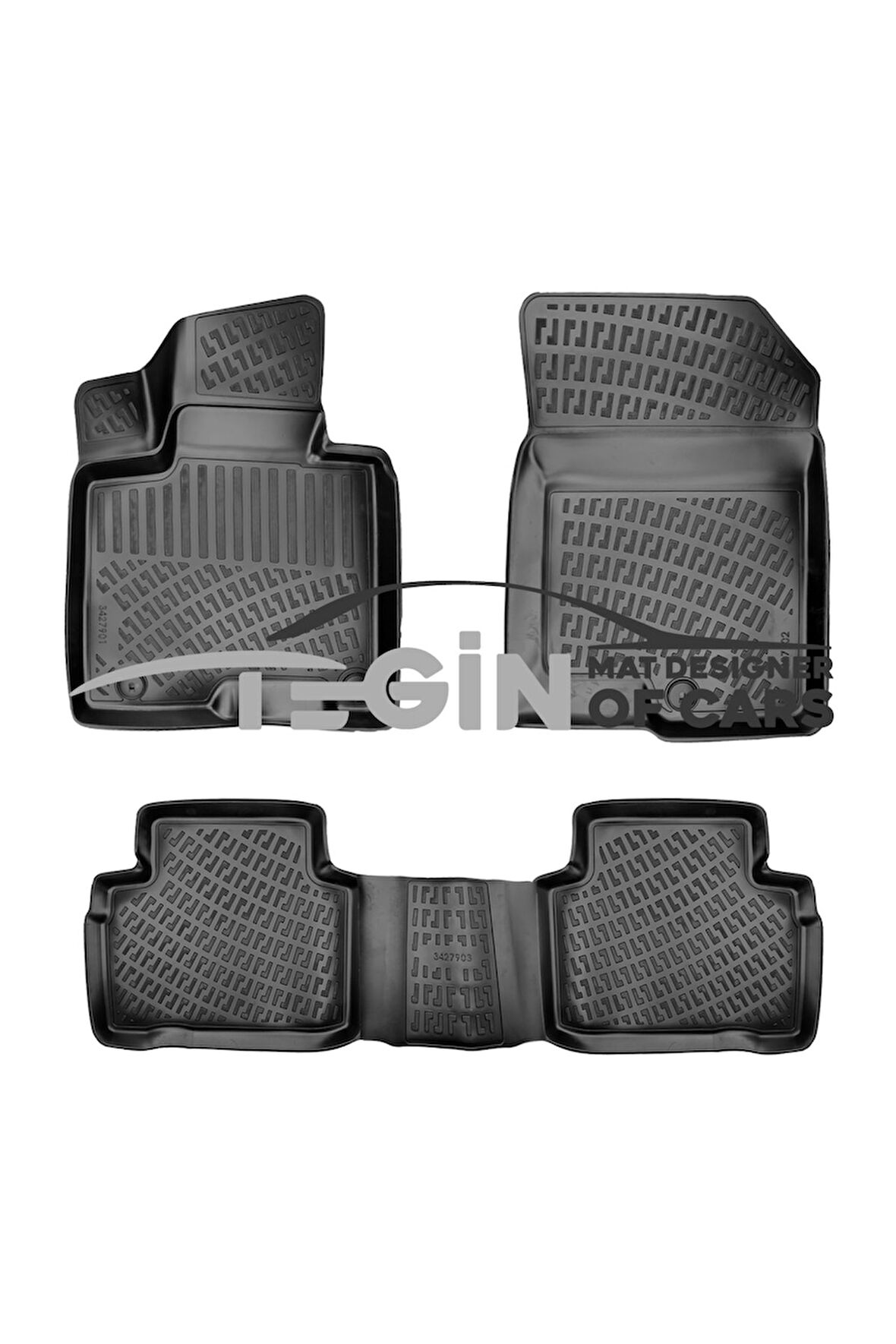 Hyundai Tucson USA 2023 3D Uyumlu Havuzlu Paspas Siyah