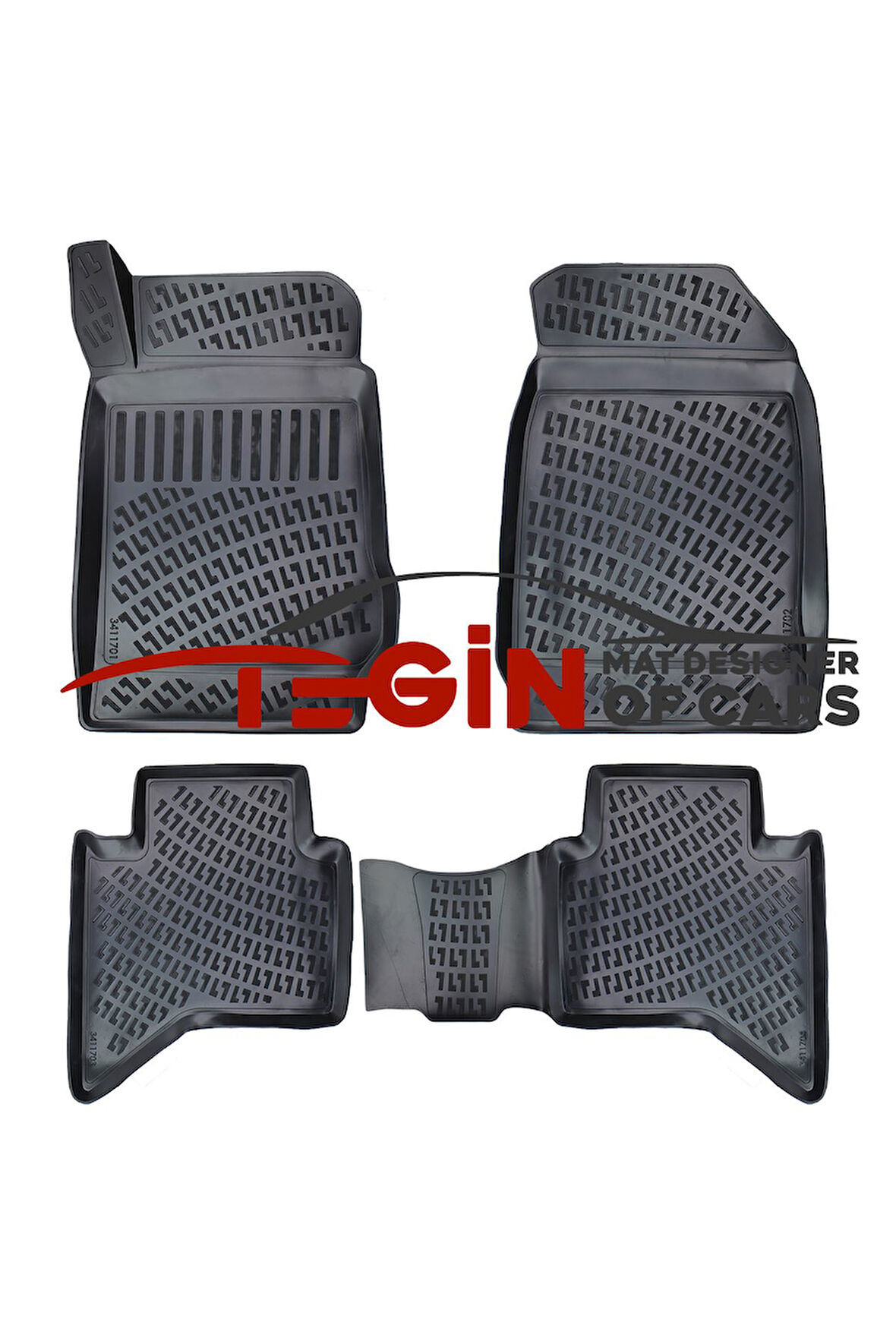 Isuzu D-Max 2017 3D Havuzlu Paspas Siyah