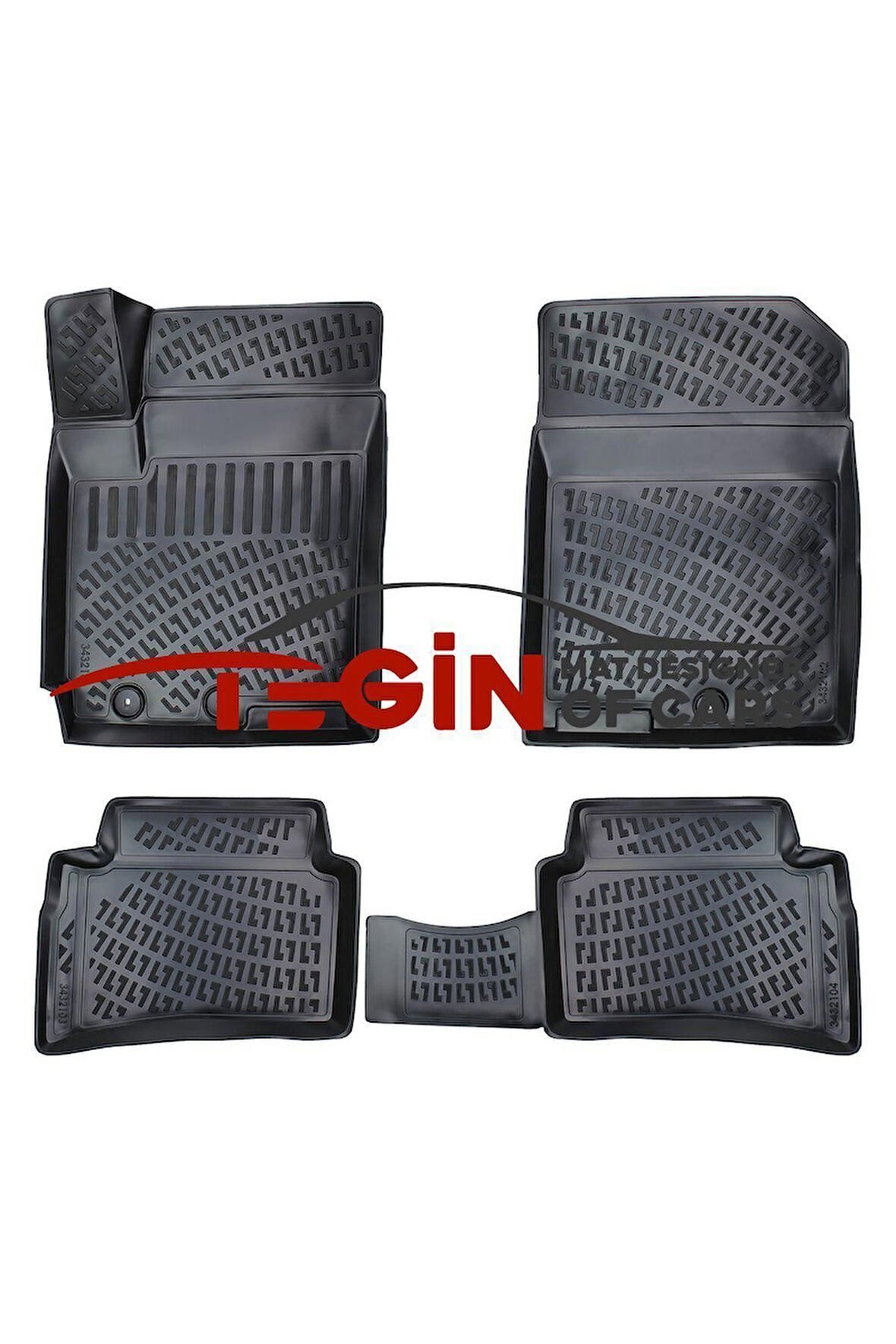 Kia Stonic 3D Havuzlu Paspas 2023 Siyah