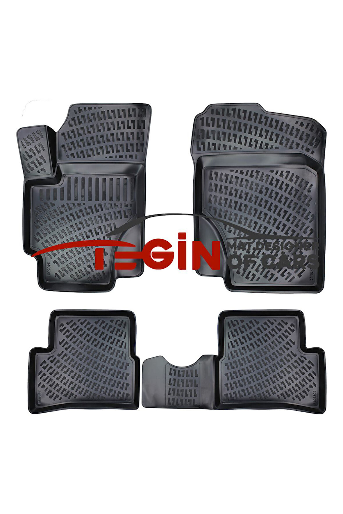 Kia Rio 2005 3D Havuzlu Paspas Siyah