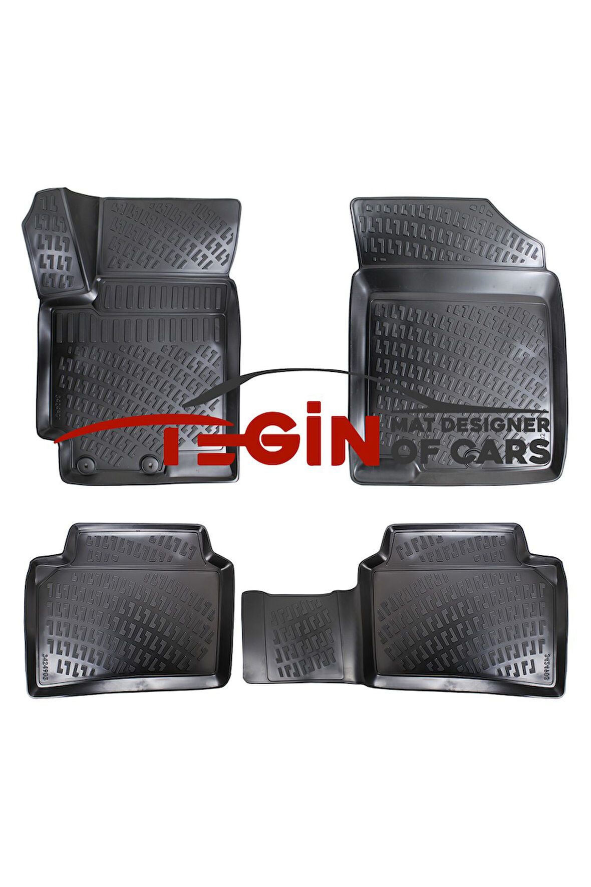 Kia Rio 2019 3D Havuzlu Paspas Siyah