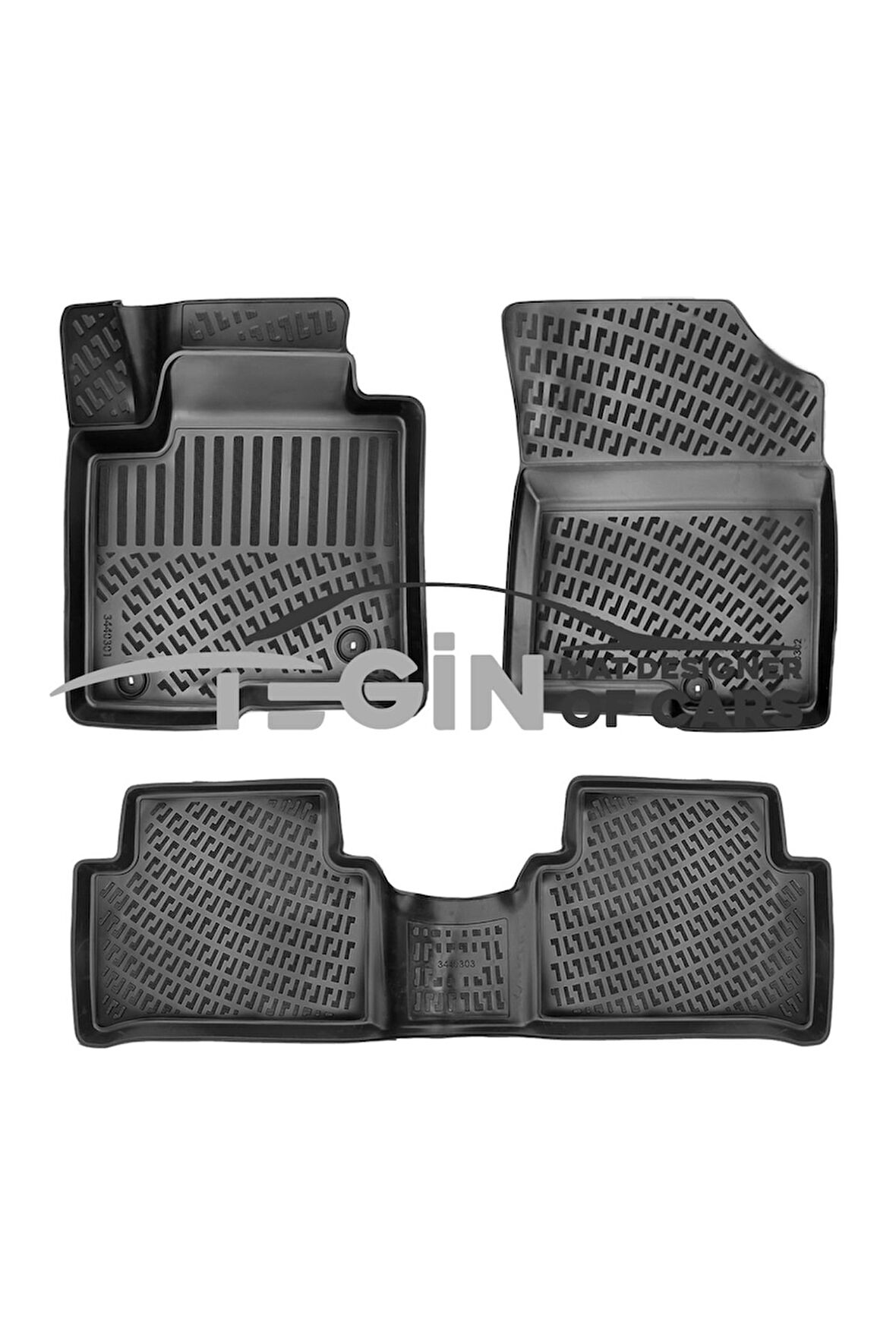 Kia Sorento Hybrit 2021 Sonrası 3D Havuzlu Paspas Siyah