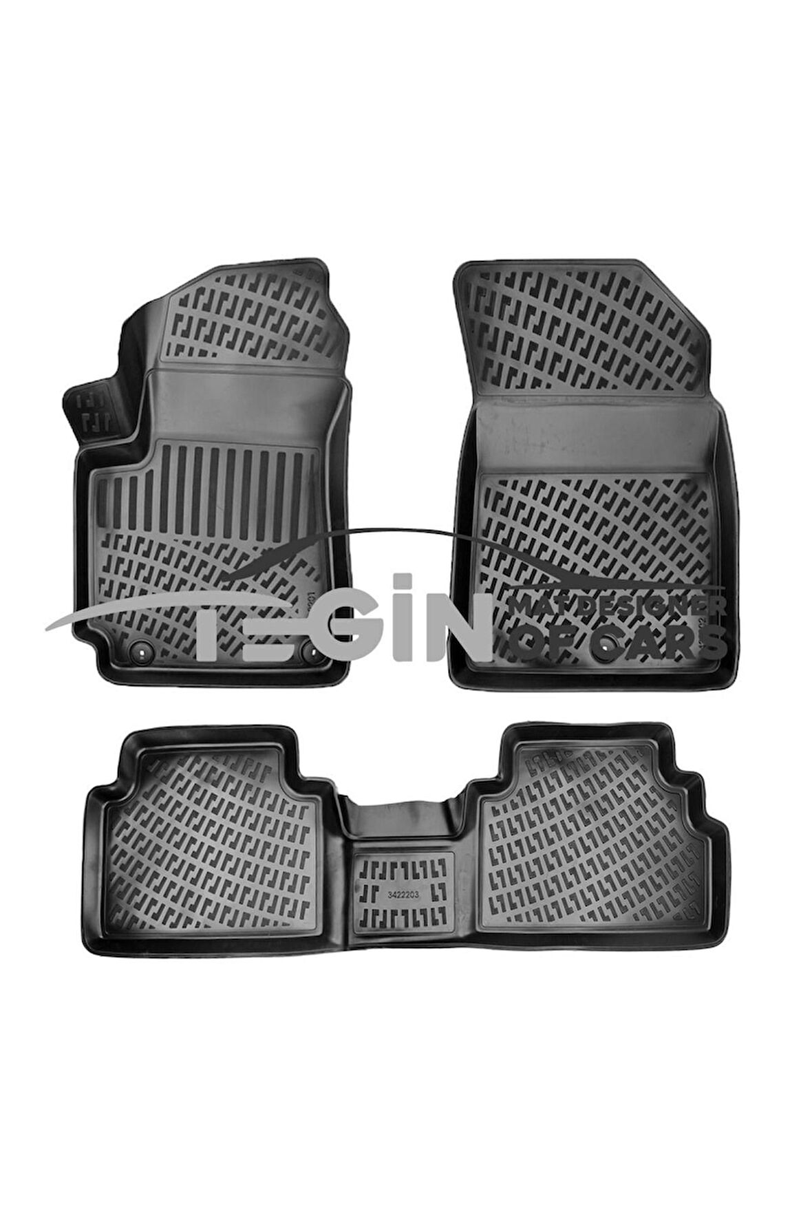 Kia Soul 2021 3D Havuzlu Paspas Siyah