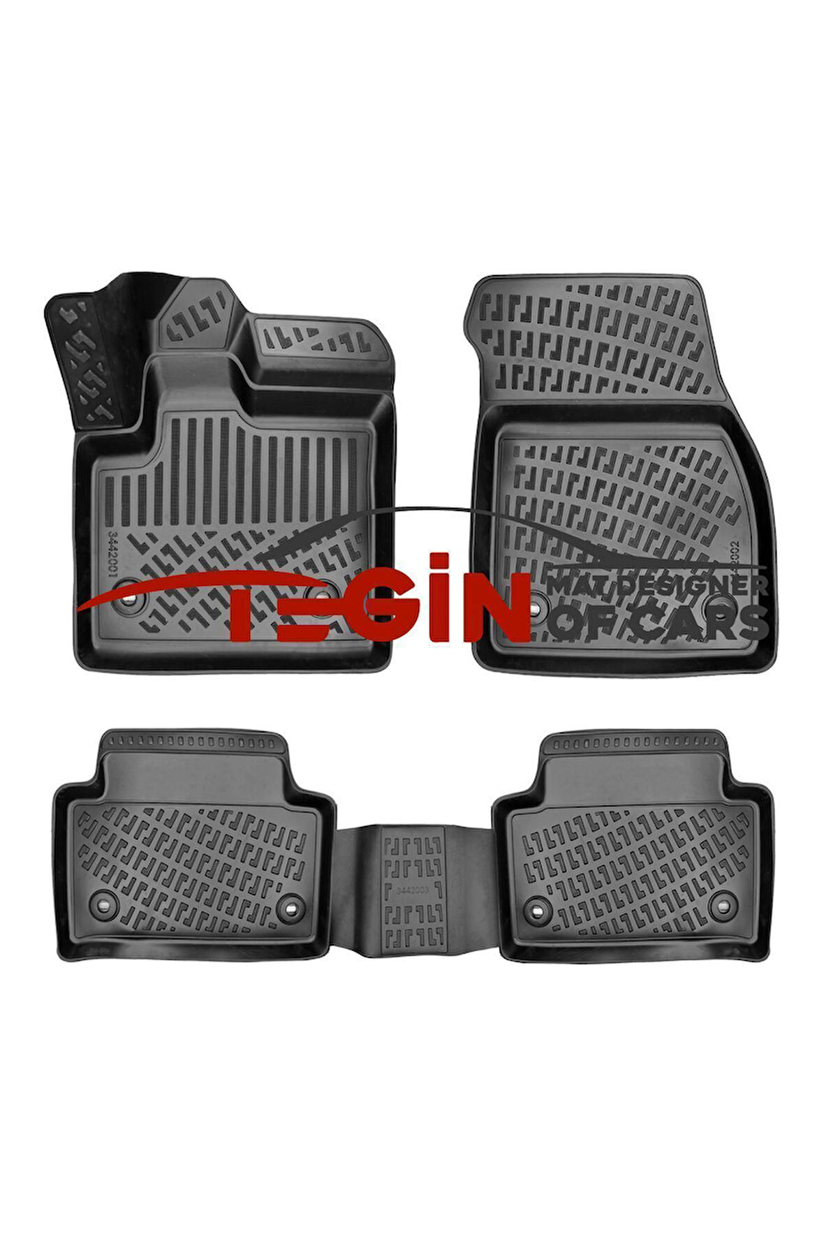 Land Rover Range Rover Evoque 3D Havuzlu Paspas 2019 Sonrası Siyah