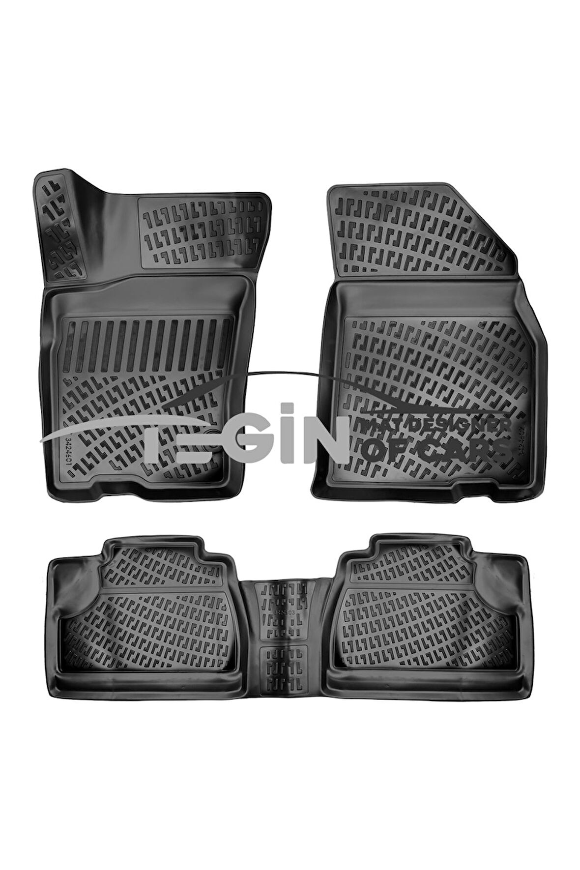 Mercedes ML Serisi W163 3D Havuzlu Paspas 2003 Siyah