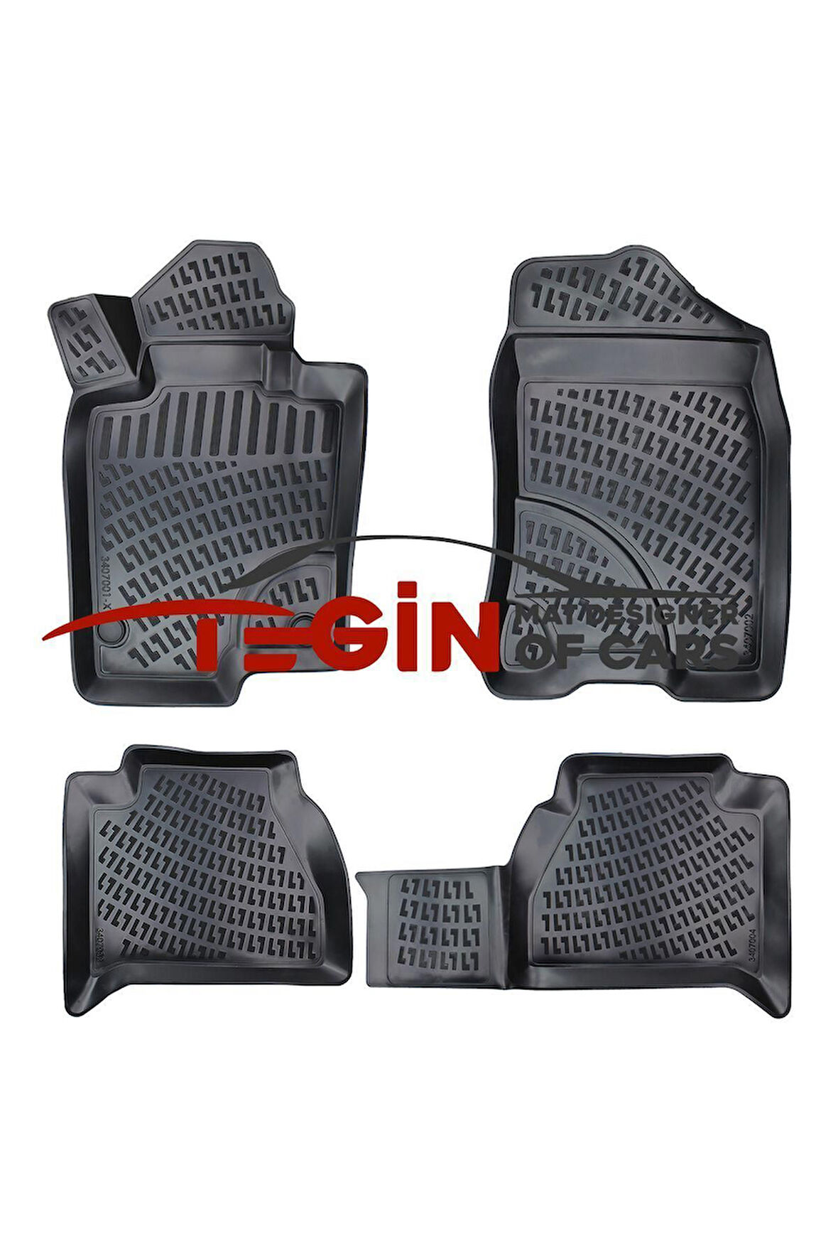 Mercedes X-Class 3D Havuzlu Paspas 2019 Siyah