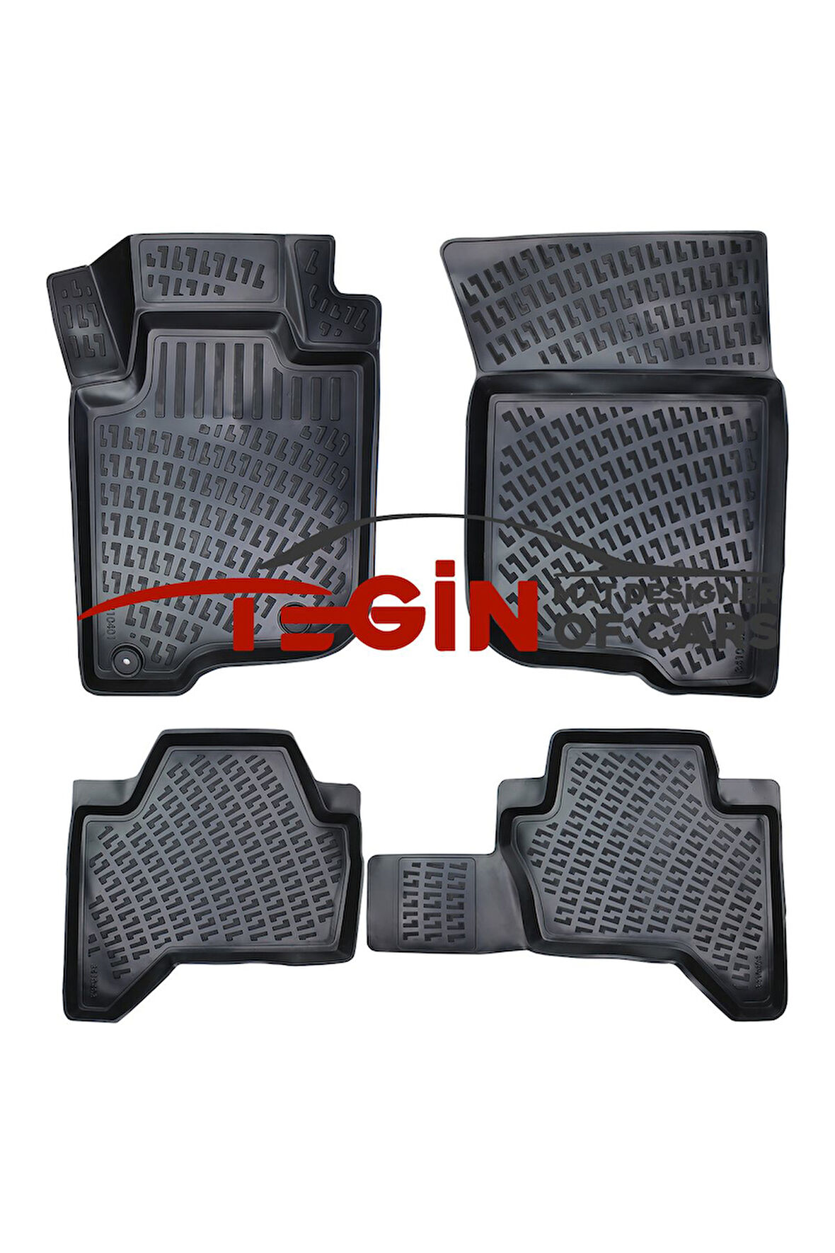 Mitsubishi L200 Blizzard-Tornado-Storm Paket 3D Havuzlu Paspas 2023 Siyah