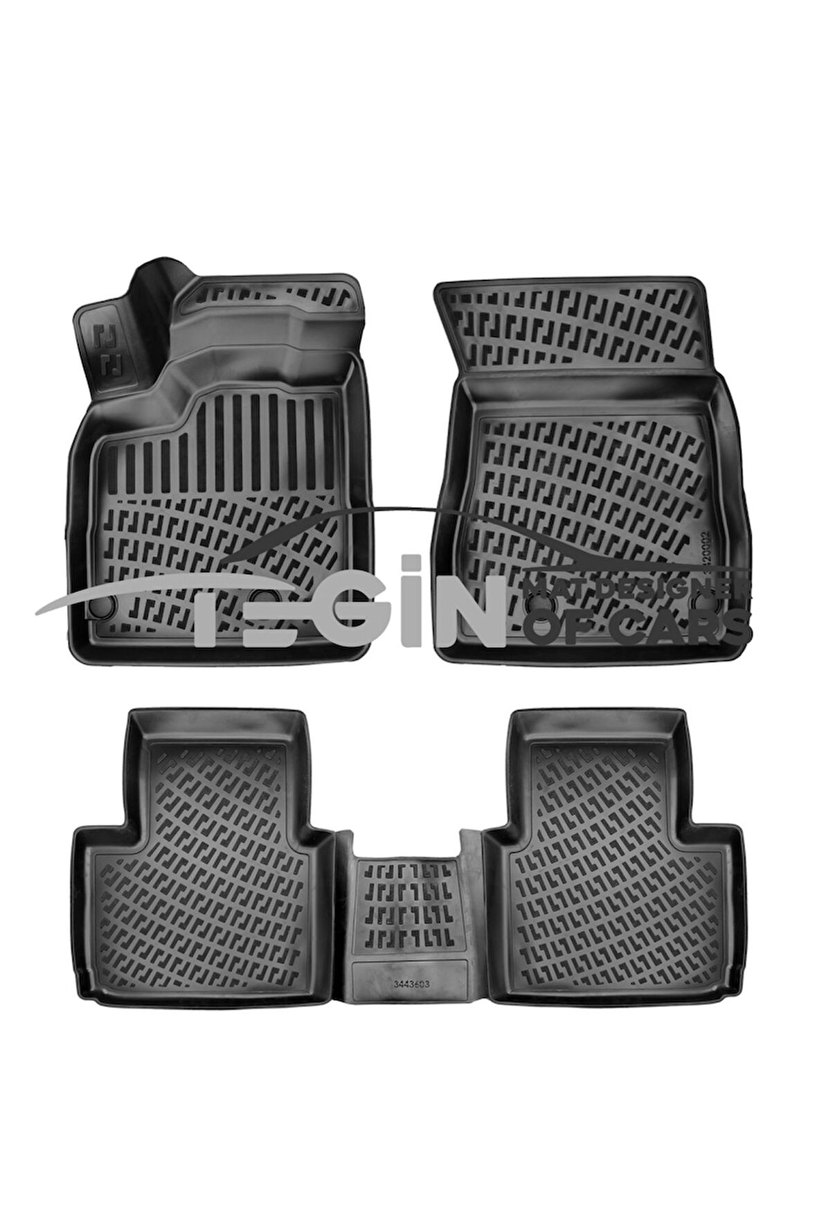 Mitsubishi Outlander USA 3D Havuzlu Paspas 2023 Siyah