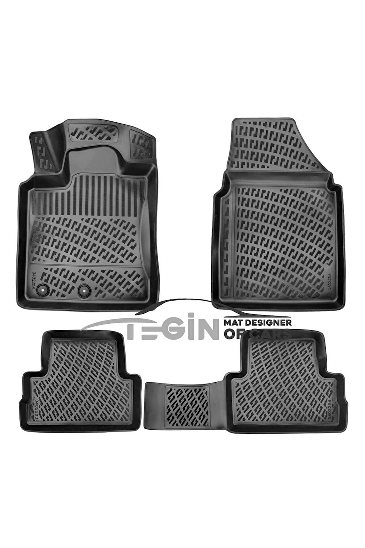 Nissan Qashqai 3D Havuzlu Paspas 2006-2013 Siyah