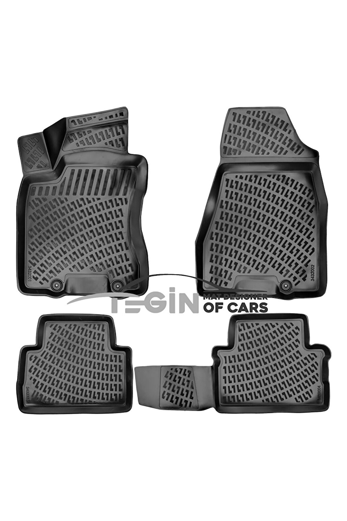 Nissan Xtrail 3D Havuzlu Paspas 2007-2013 Siyah
