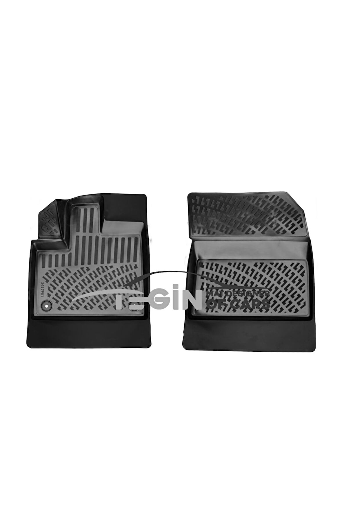 Opel Combo PANELVAN (2 Parça) 3D Havuzlu Paspas 2019 Sonrası Siyah