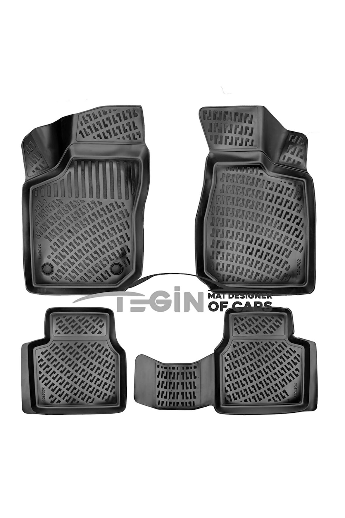 Opel Corsa B 3D Havuzlu Paspas 2000 Siyah