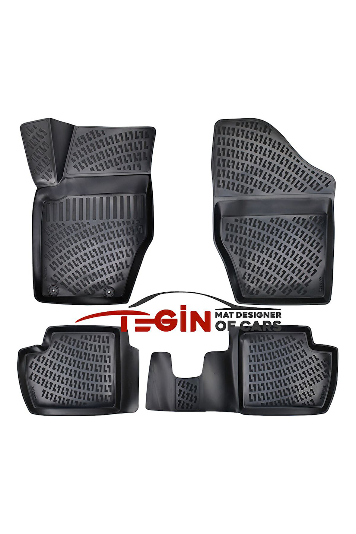 Peugeot 308 3D Havuzlu Paspas 2010 Siyah