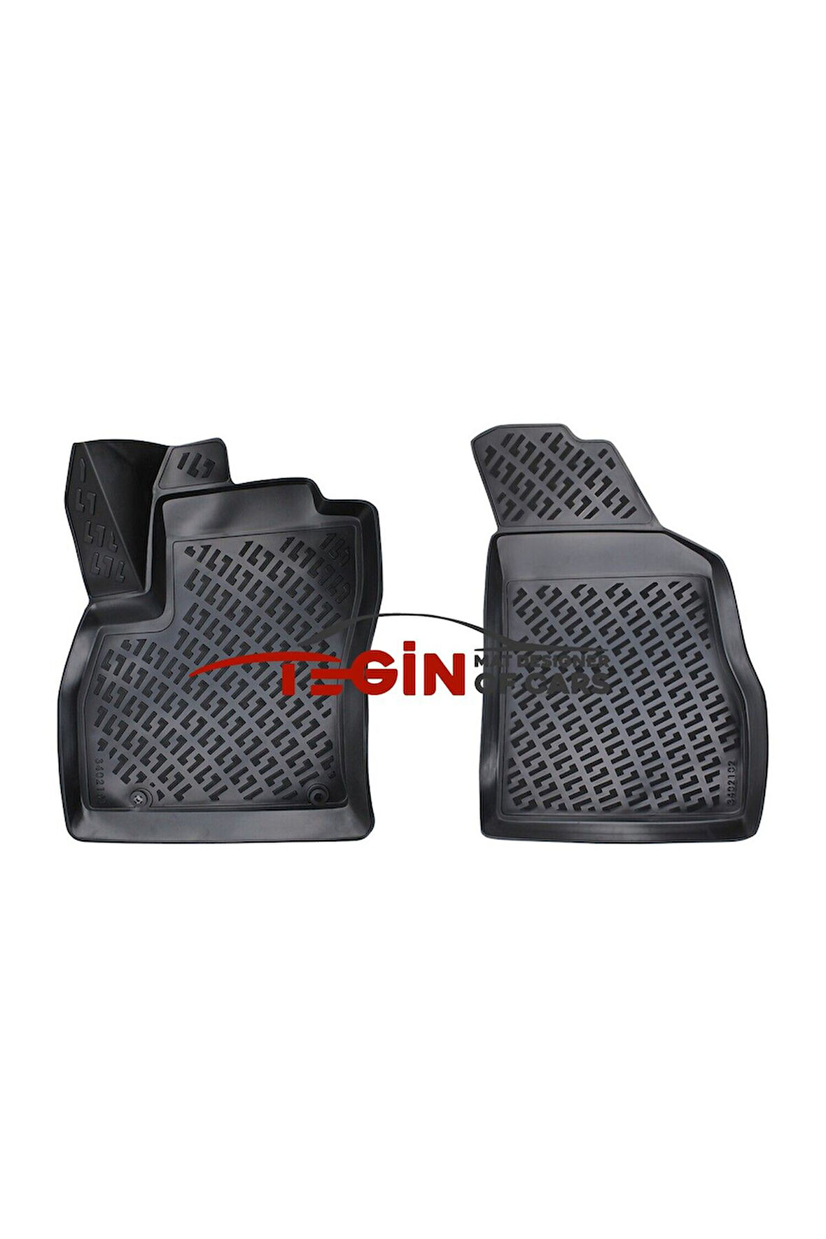 Peugeot Bipper PANELVAN (2 Parça) 3D Havuzlu Paspas 2008 Sonrası Siyah