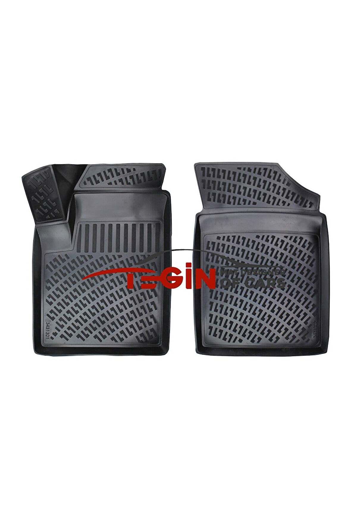 Peugeot Partner 1 PANELVAN (2 Parça) 3D Havuzlu Paspas 2007 Siyah