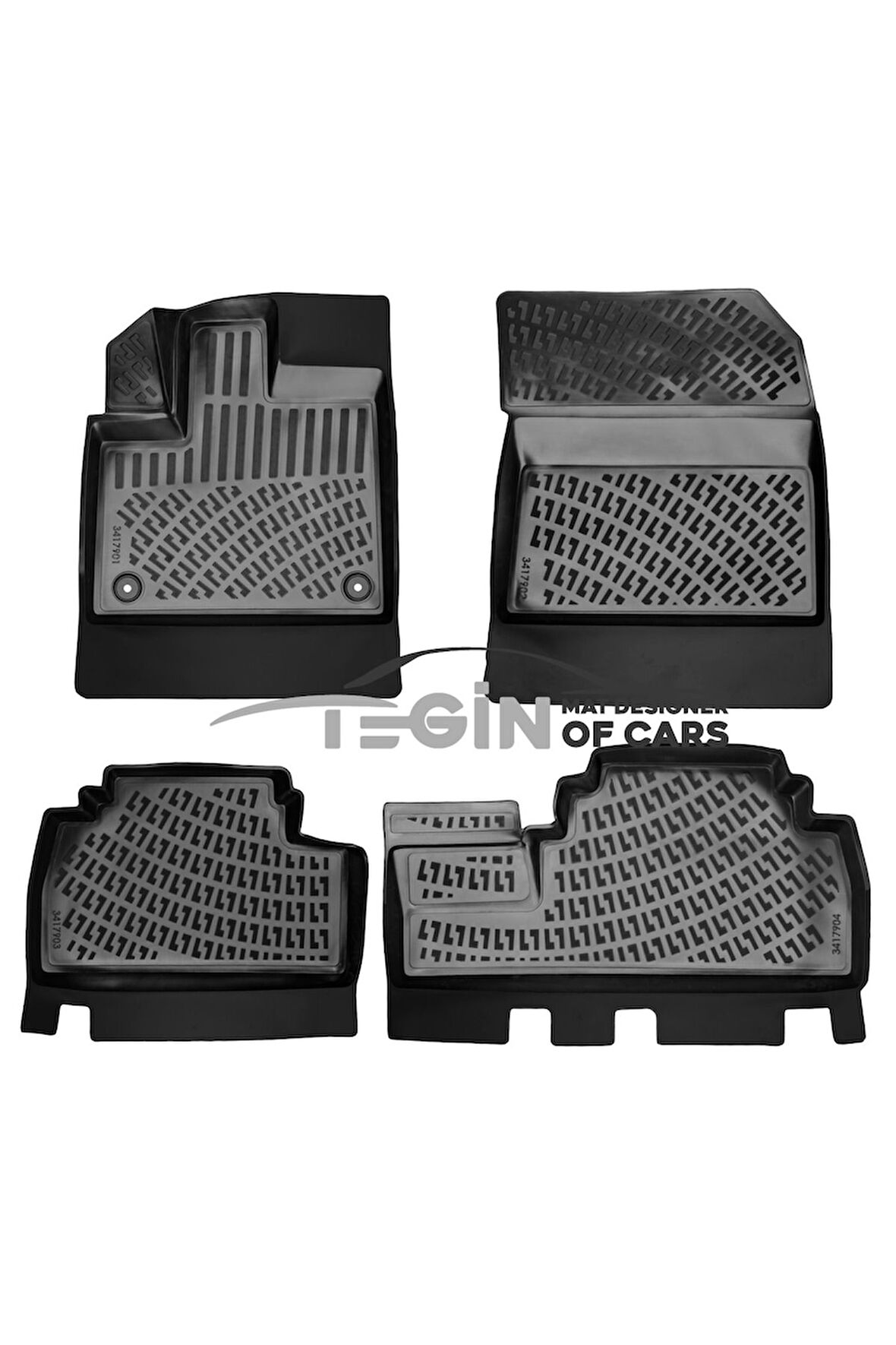 Peugeot Rifter 3D Havuzlu Paspas 2019 Sonrası Siyah