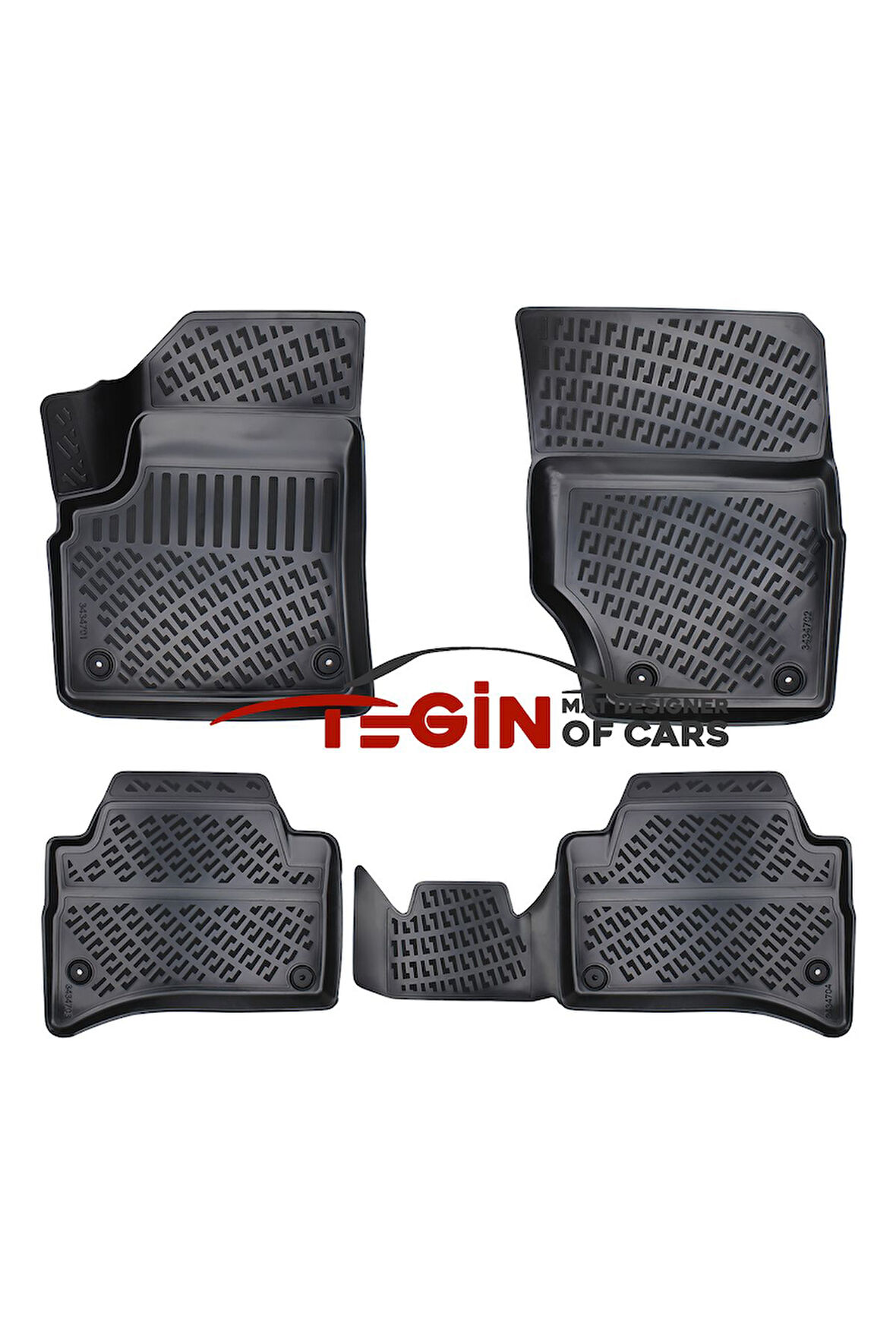 Porsche Cayenne 3D Havuzlu Paspas 2002-2010 Siyah