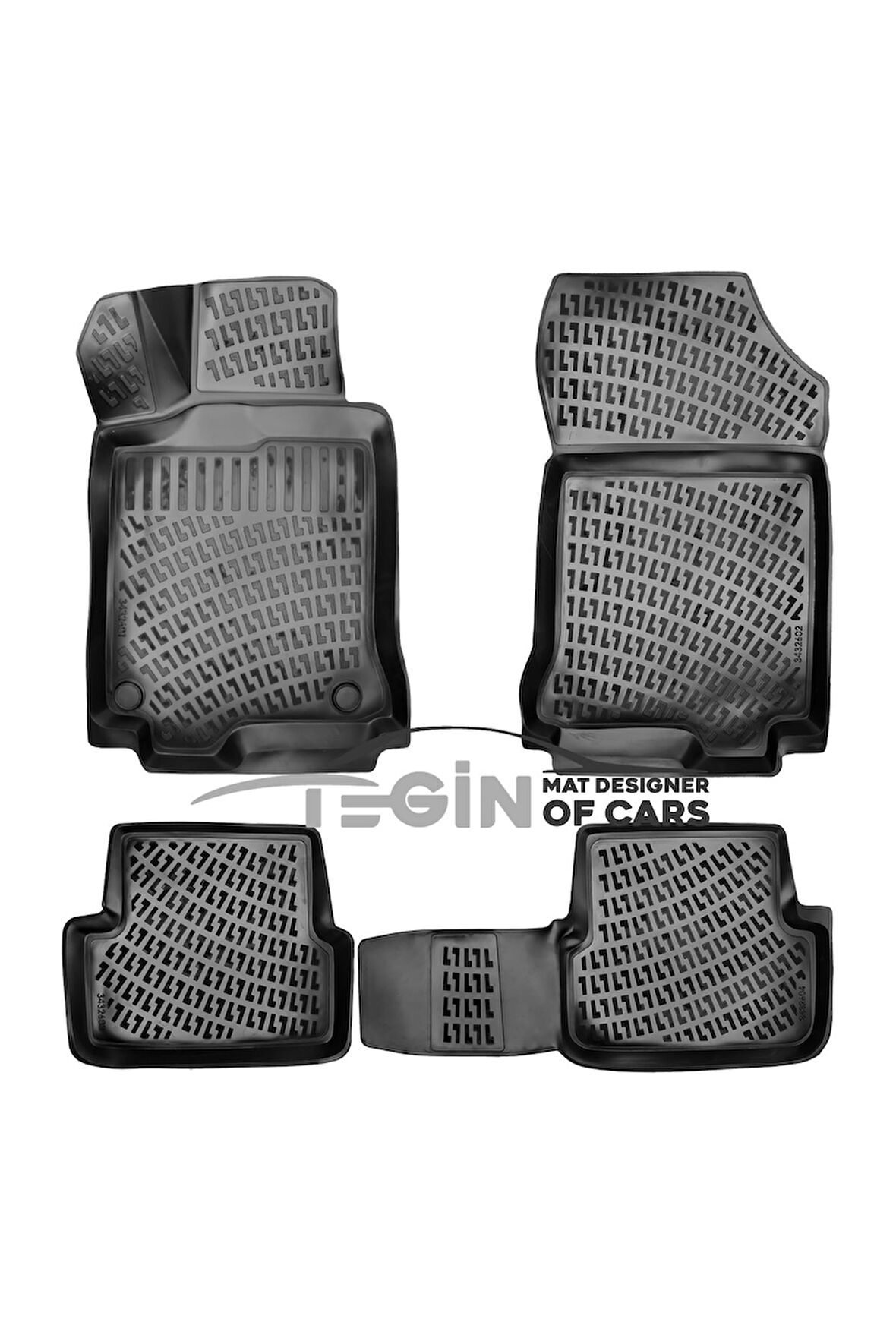 Renault Latitude 3D Havuzlu Paspas 2020 Siyah