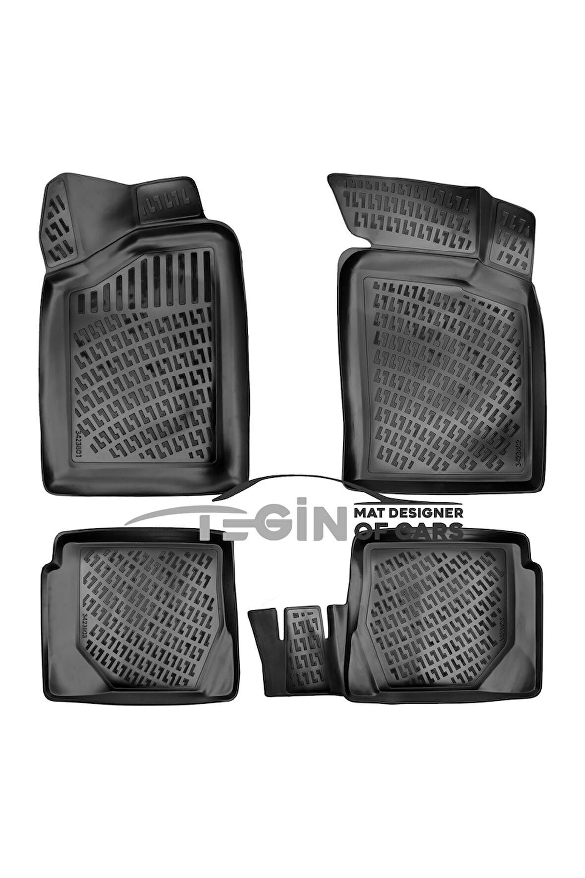 Renault Megane 1 3D Havuzlu Paspas 1995-2002 Siyah