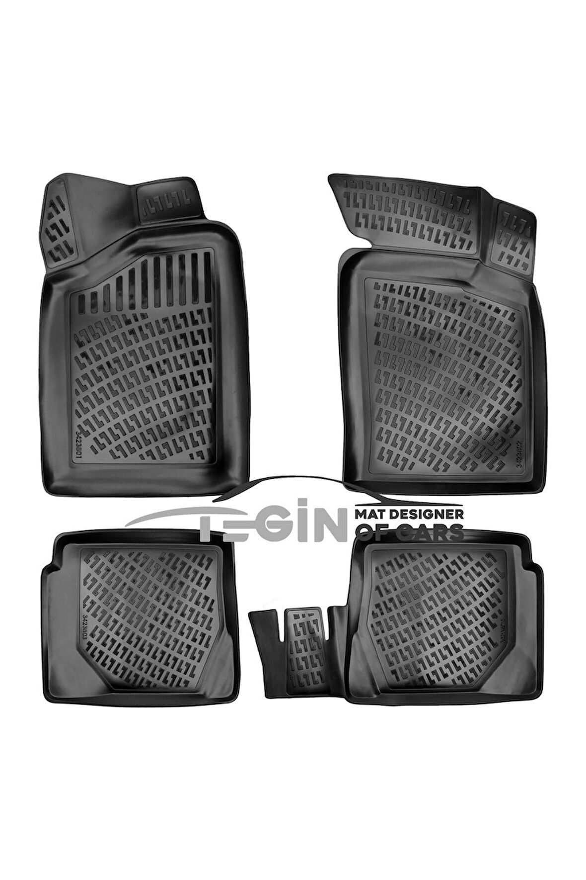 Renault Megane 1 3D Havuzlu Paspas 1996 Siyah