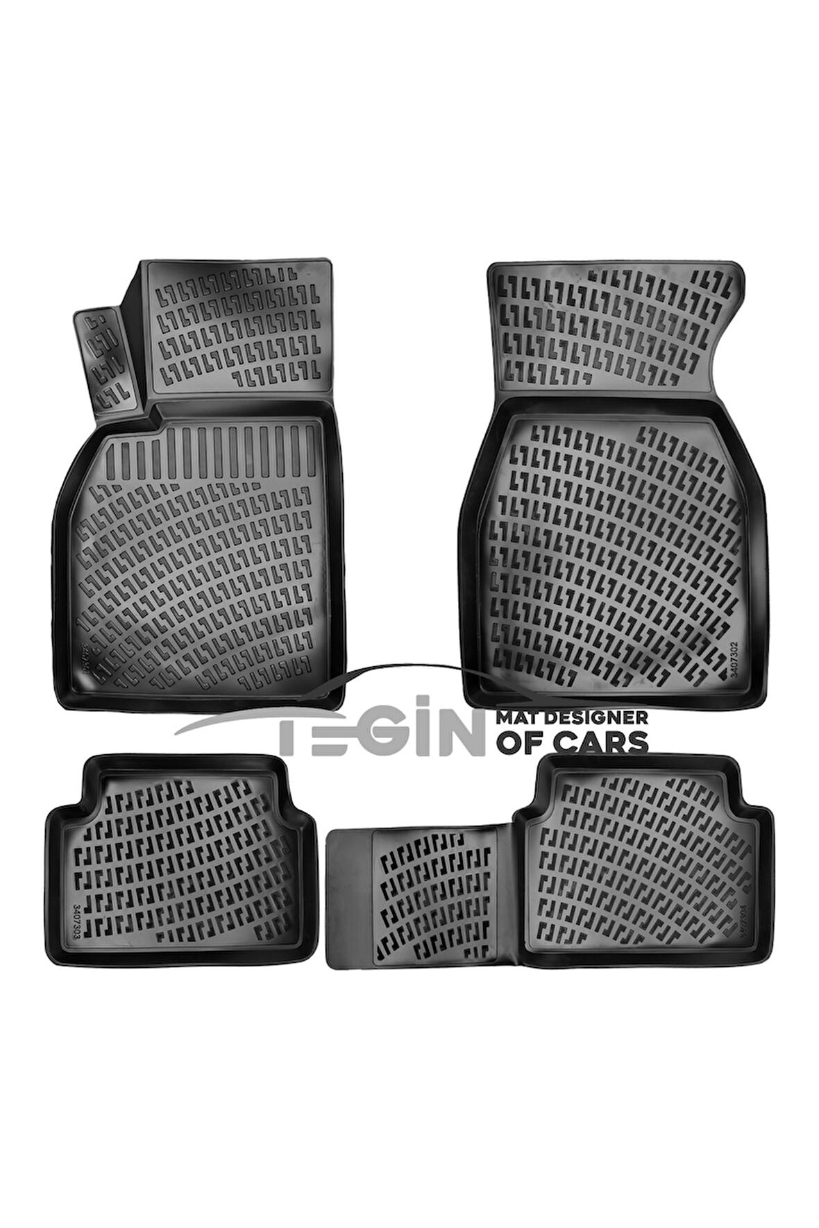 Renault Megane 2 3D Havuzlu Paspas 2002-2009 Siyah