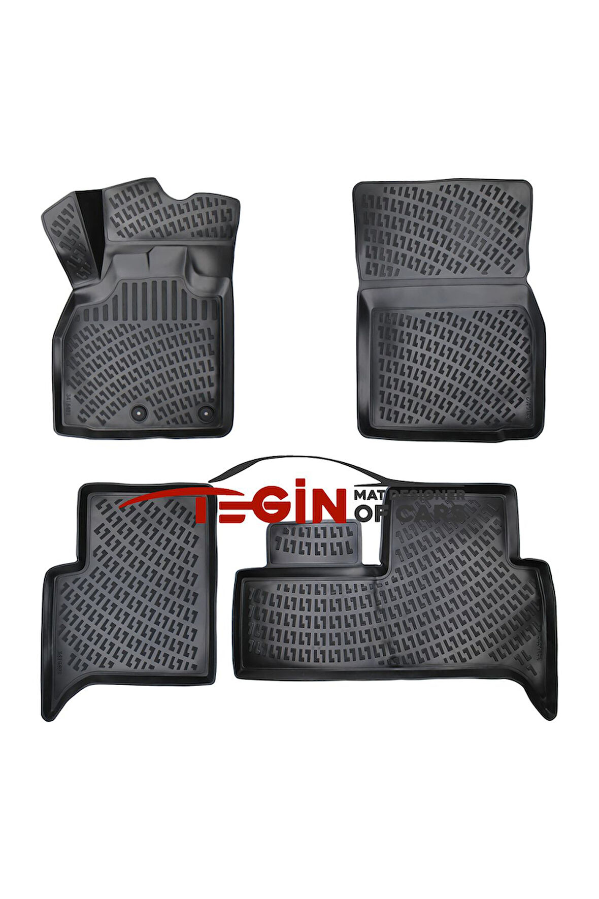 Renault Scenic 2 3D Havuzlu Paspas 2003-2009 Siyah