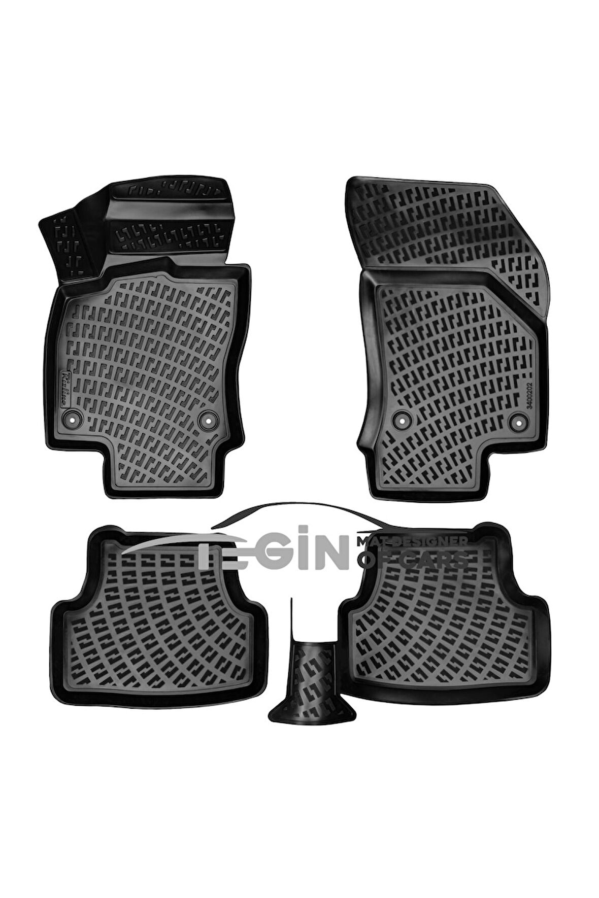 Seat Arona 3D Havuzlu Paspas 2019 Siyah