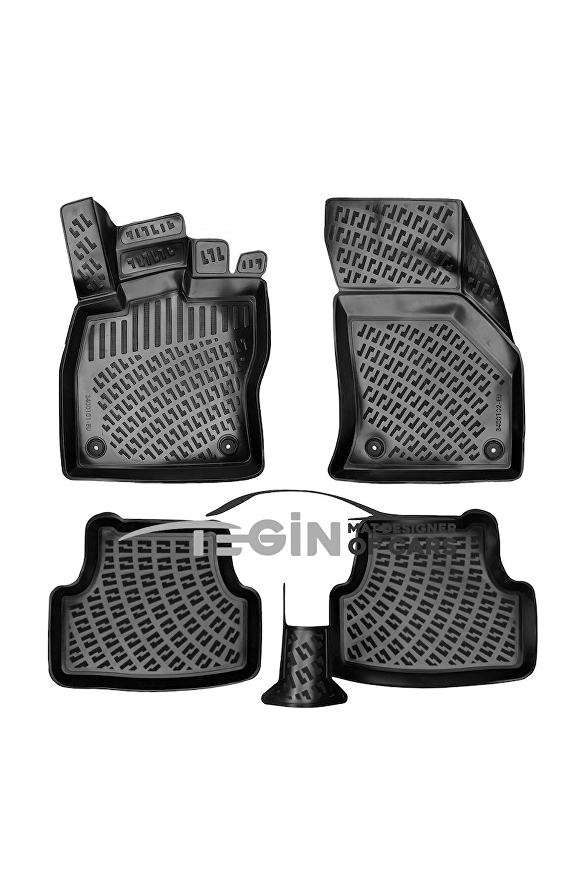 Seat Ateca 3D Havuzlu Paspas 2020 Siyah