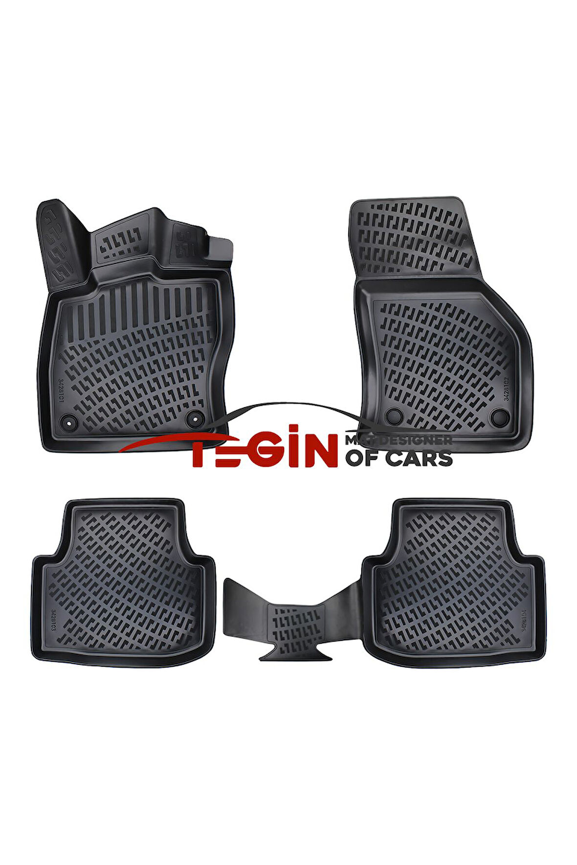 Seat Leon Manuel Vites 3D Havuzlu Paspas 2020 Sonrası Siyah