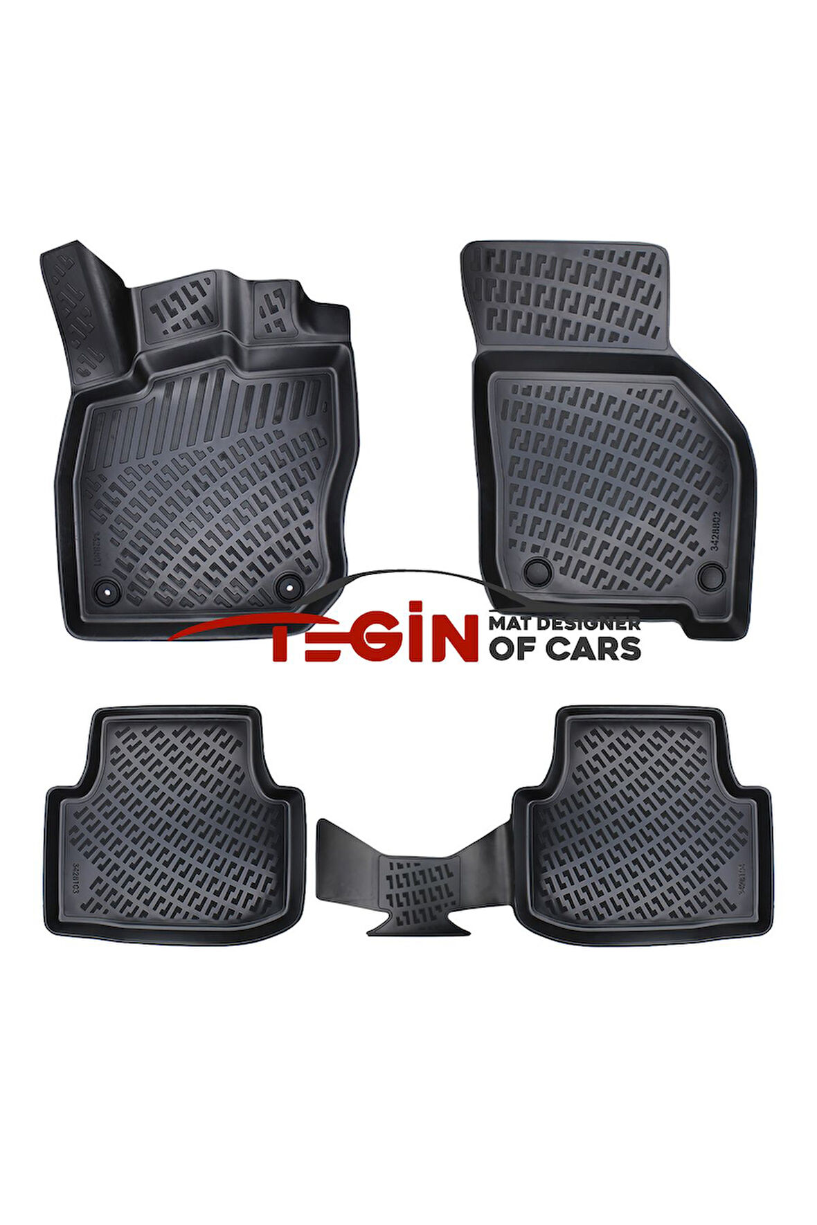 Seat Leon Otomatik Vites 3D Havuzlu Paspas 2021 Siyah