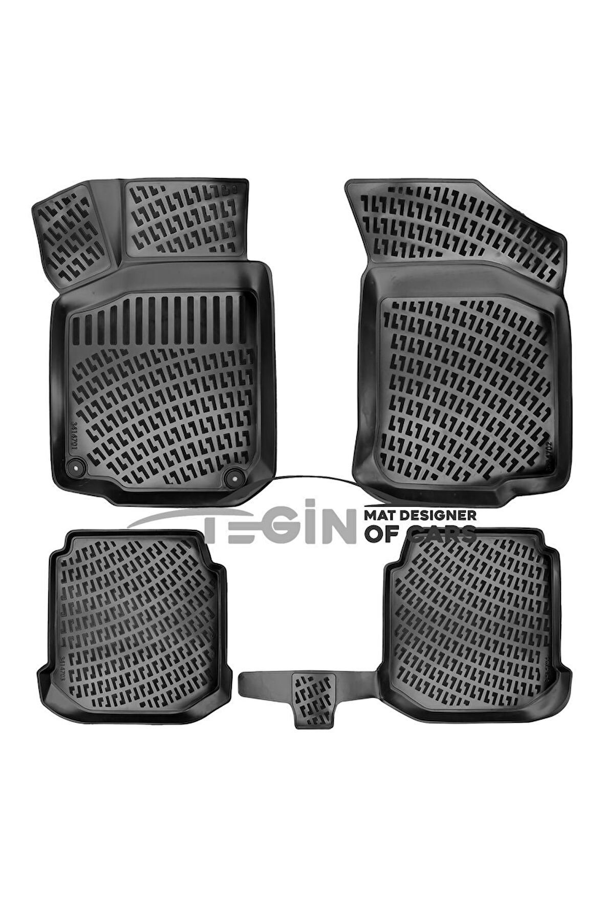 Skoda Octavia 3D Havuzlu Paspas 1996-2004 Siyah