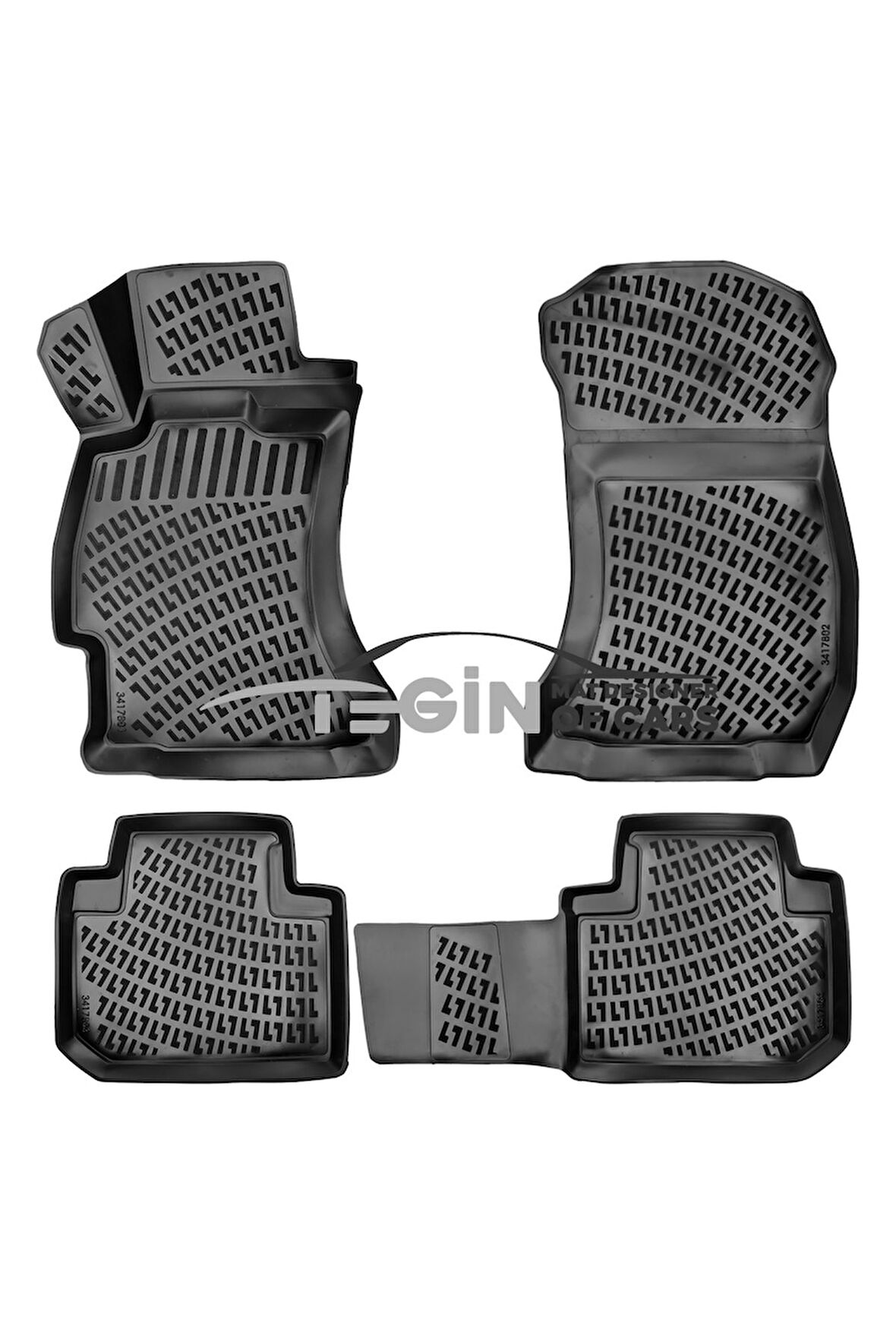 Subaru Forester 3D Havuzlu Paspas 2014 Siyah