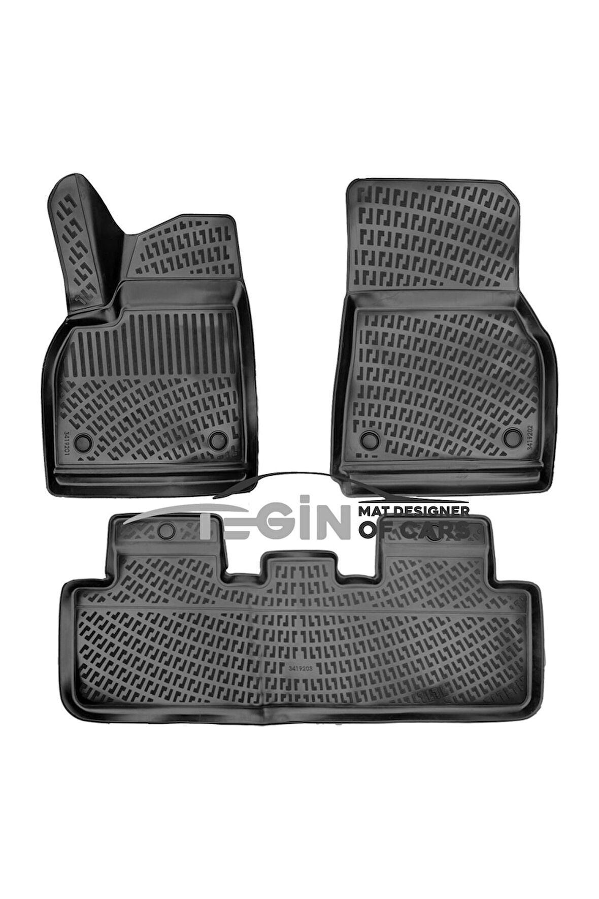 Tesla Model Y 3D Havuzlu Paspas 2022 Siyah