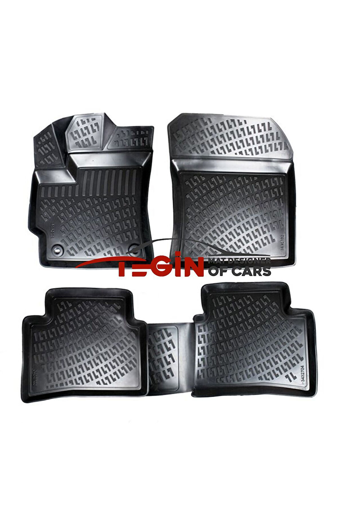 Toyota Corolla 3D Havuzlu Paspas 2021 Siyah