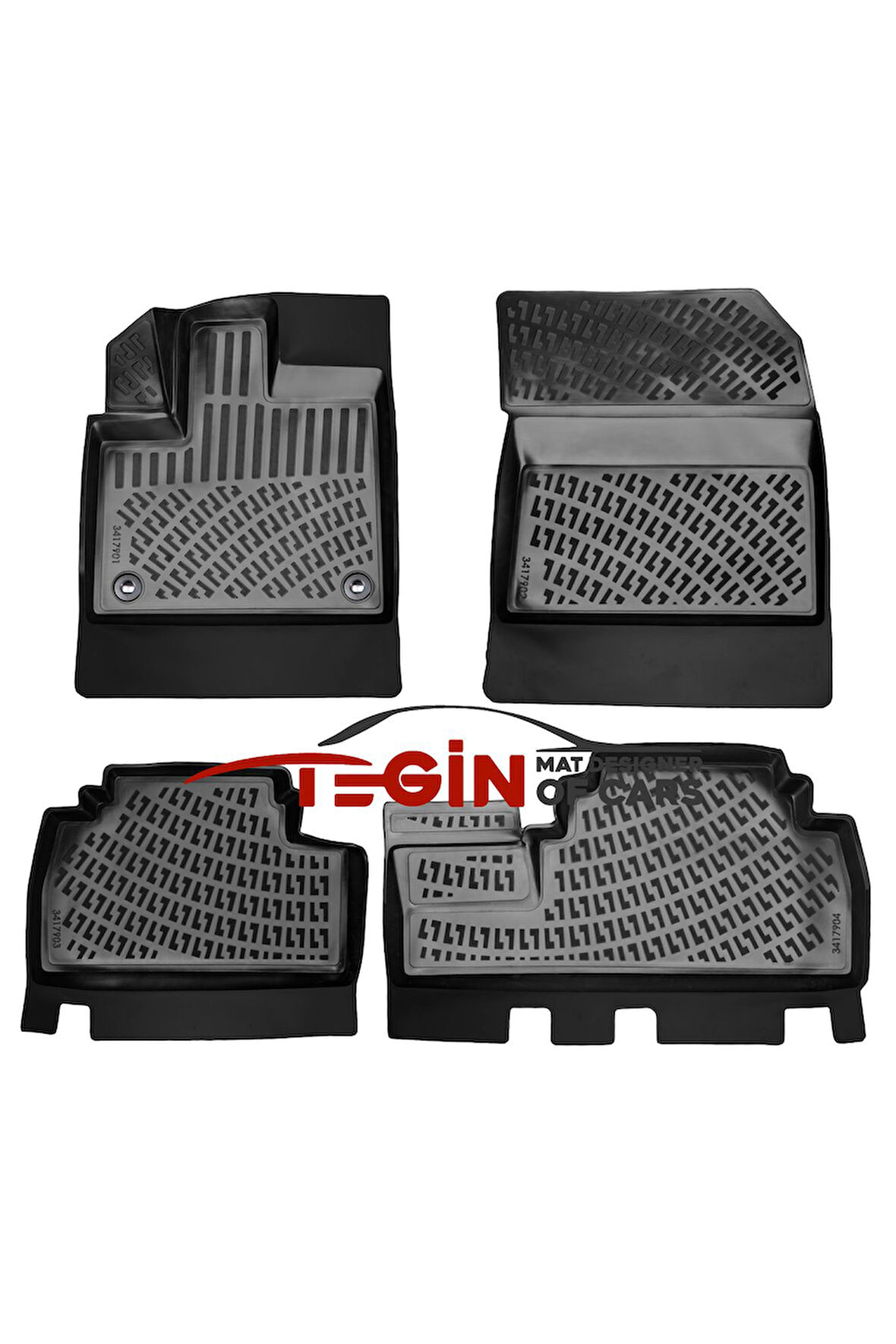 Toyota Proace City Dream 3D Havuzlu Paspas 2023 Siyah