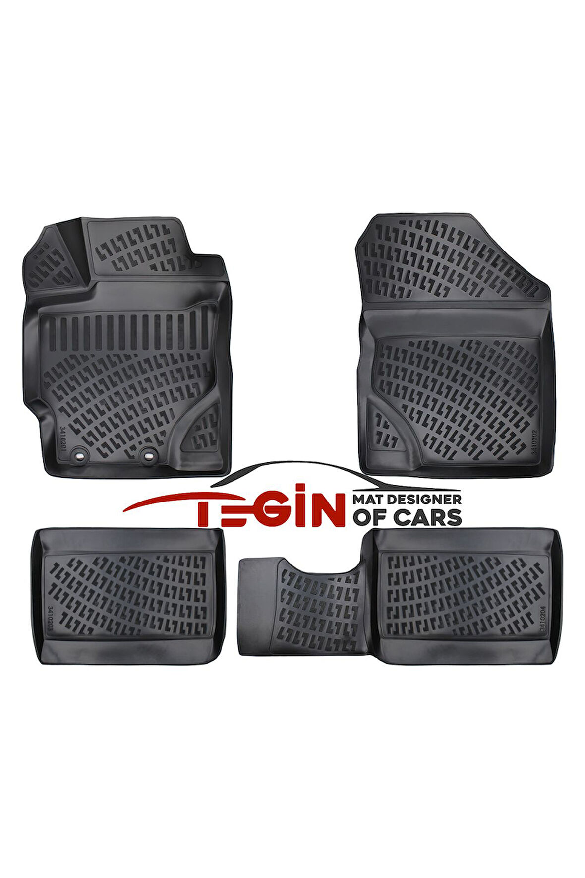 Toyota Yaris 3D Havuzlu Paspas 2014 Siyah