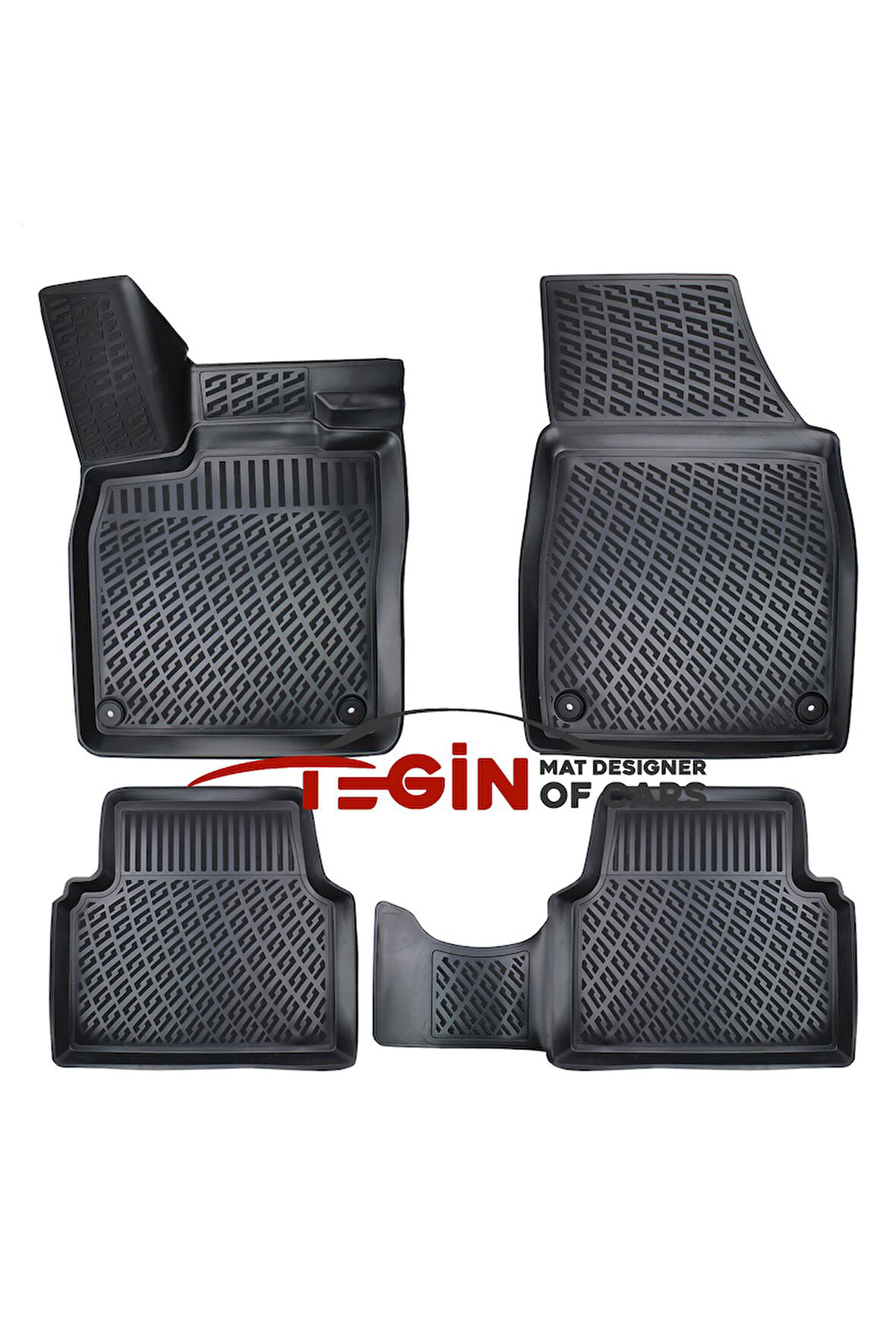 Volkswagen ID.3 ( Elektrikli ) 3D Havuzlu Paspas 2020 Sonrası Siyah