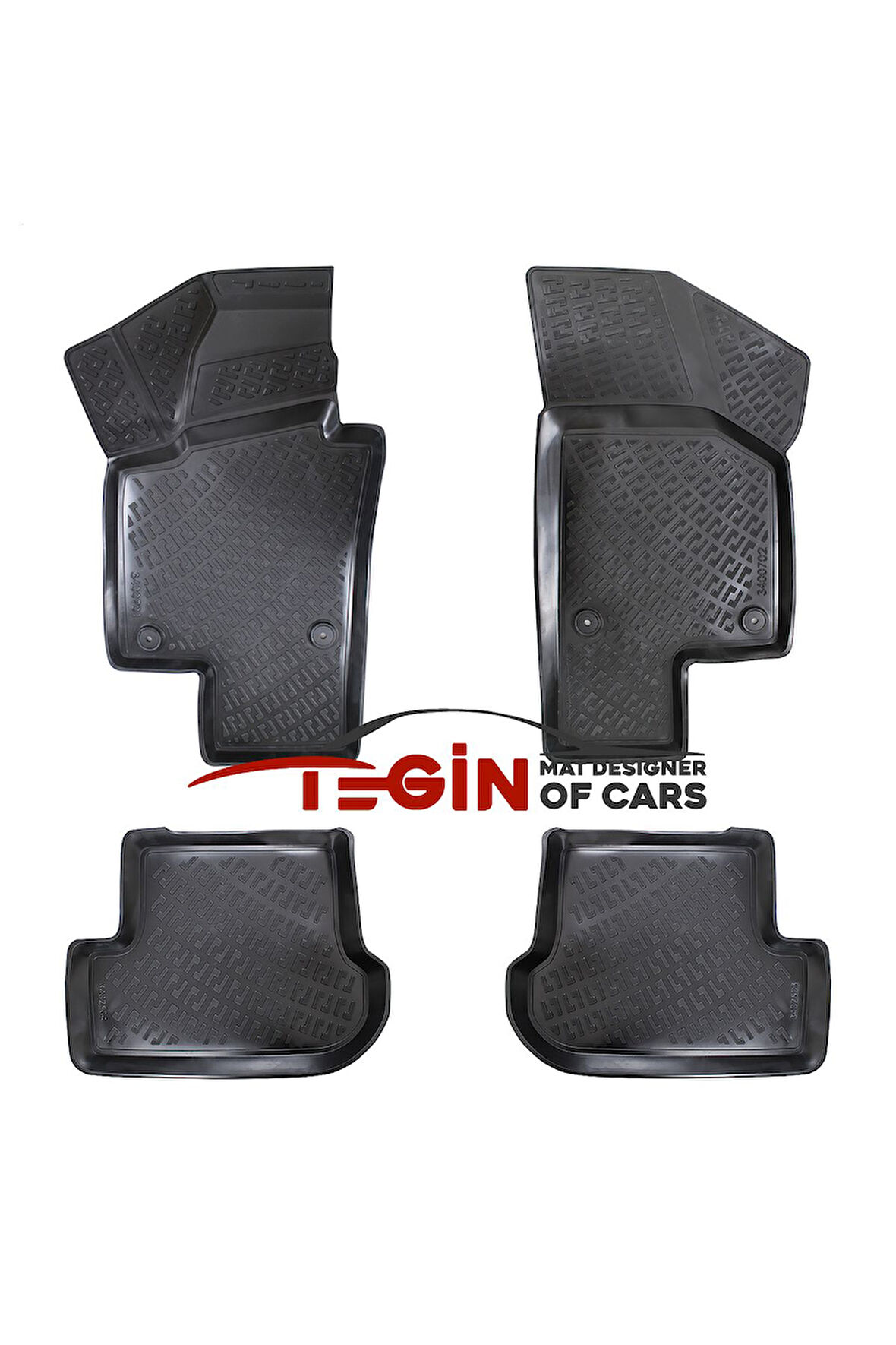 Volkswagen New Beetle 3D Havuzlu Paspas 2001 Siyah