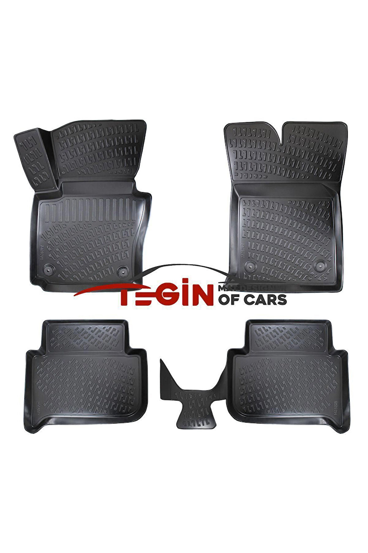 Volkswagen Touran 3D Havuzlu Paspas 2008 Siyah