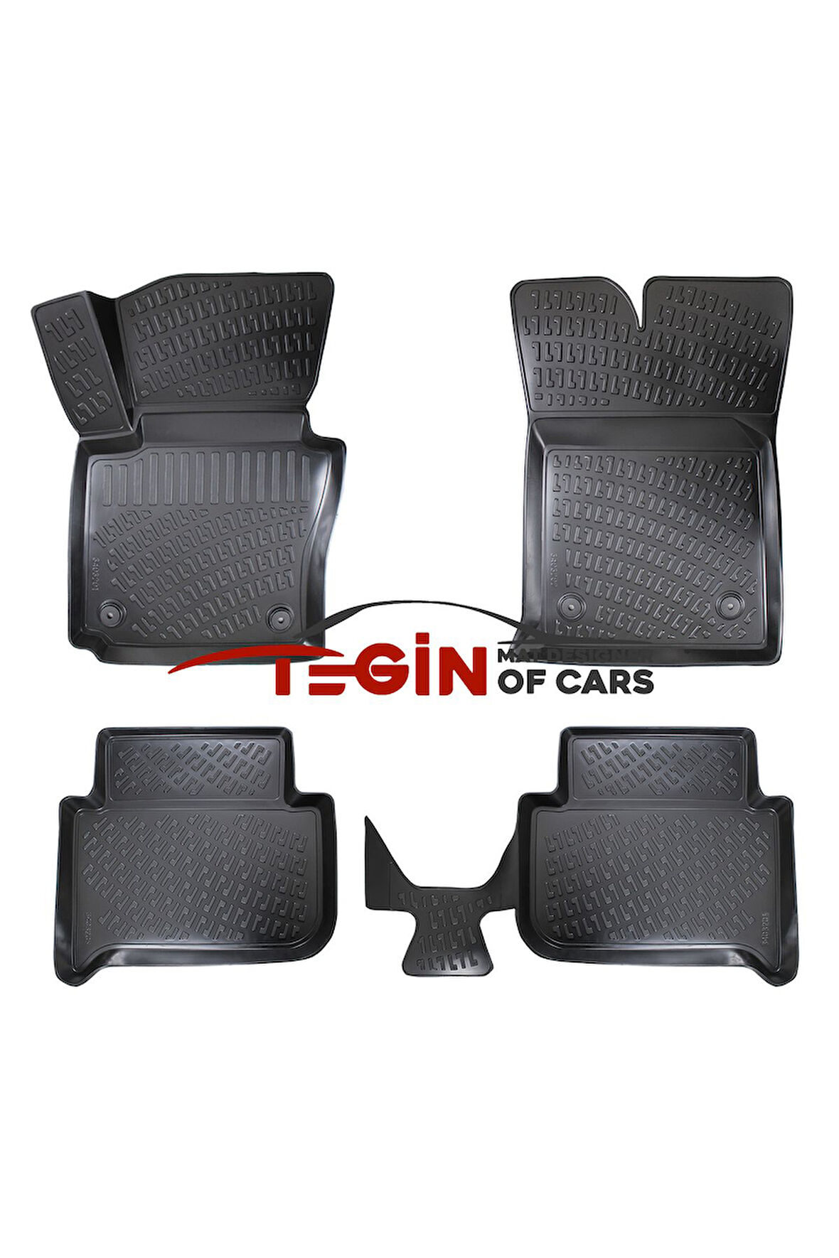 Volkswagen Touran 3D Havuzlu Paspas 2012 Siyah