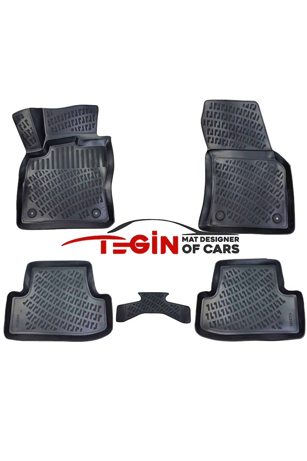 Volkswagen T-Roc 3D Havuzlu Paspas 2023 Siyah