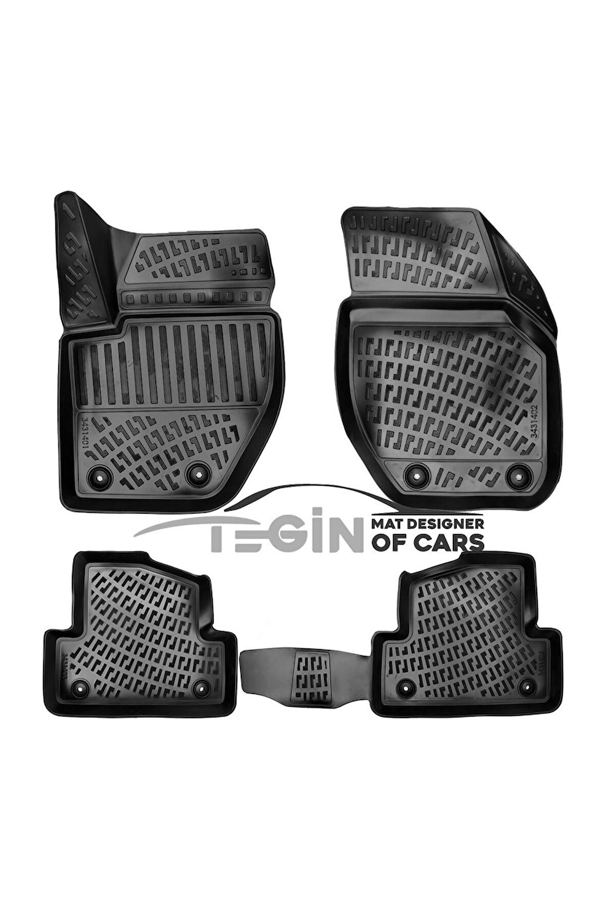 Volvo V40 3D Havuzlu Paspas 2018 Siyah