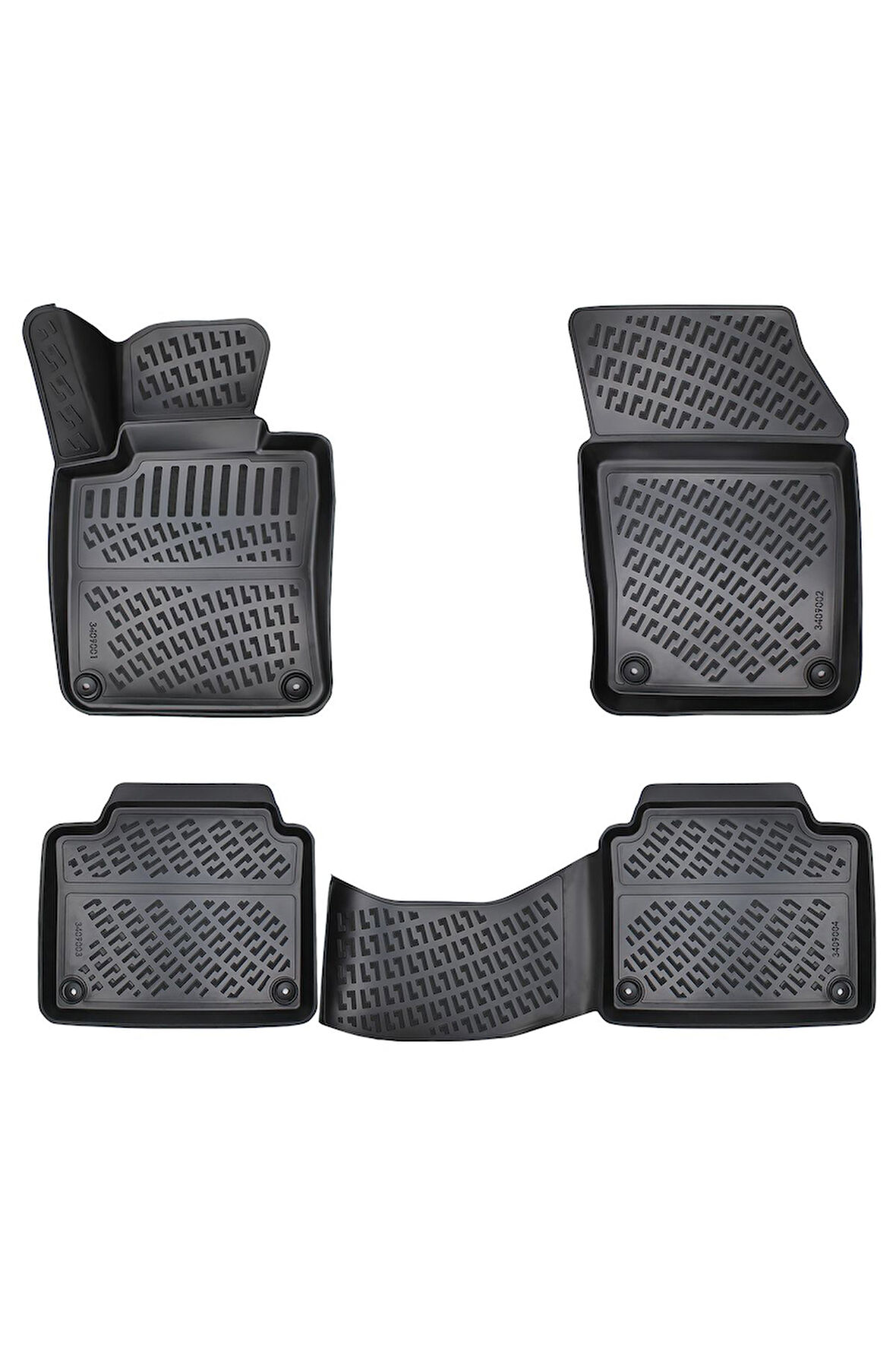 Volvo V90 3D Havuzlu Paspas 2016 Sonrası Siyah