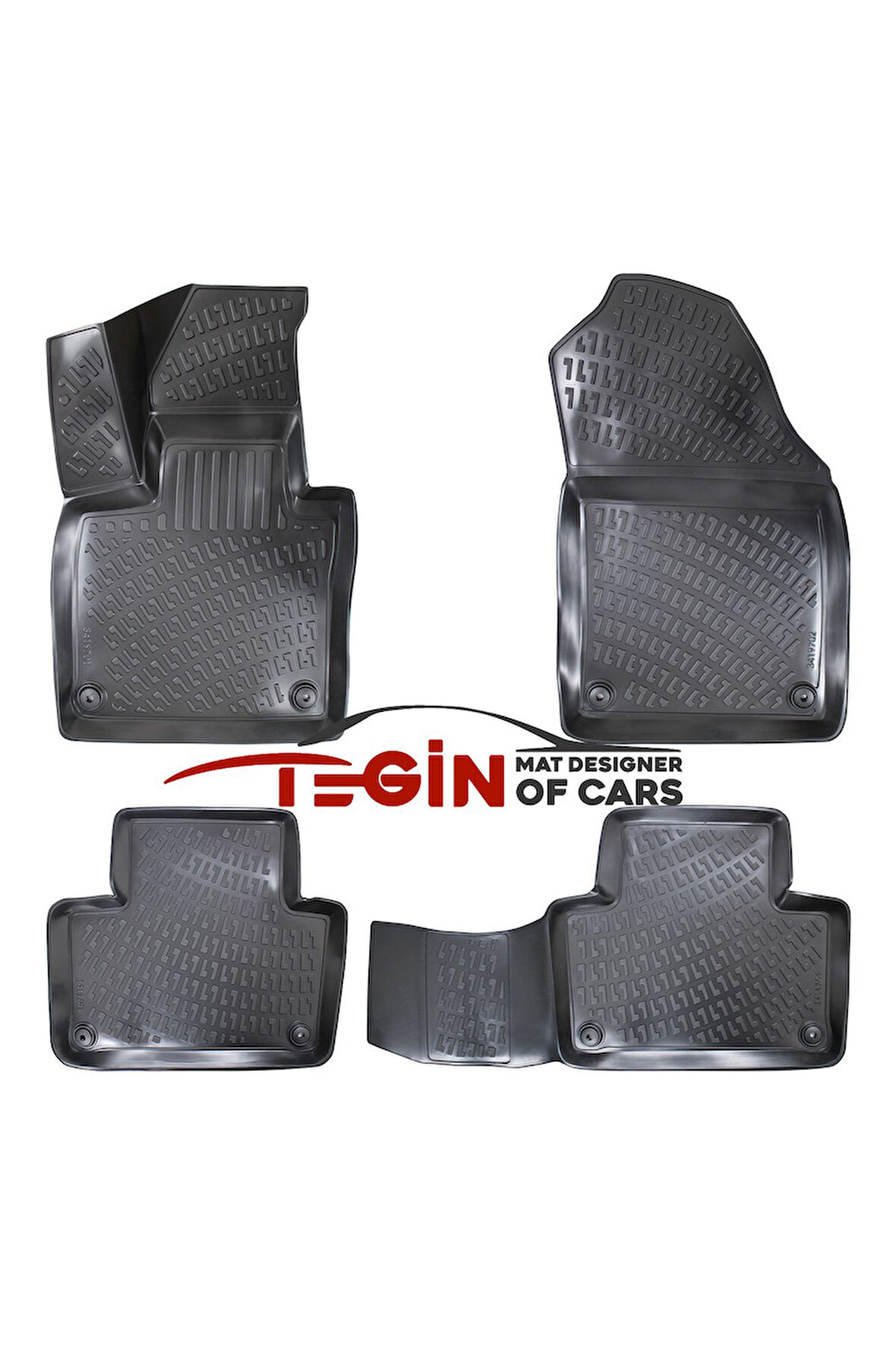 Volvo XC-90 Hybrid 3D Havuzlu Paspas 2021 Siyah