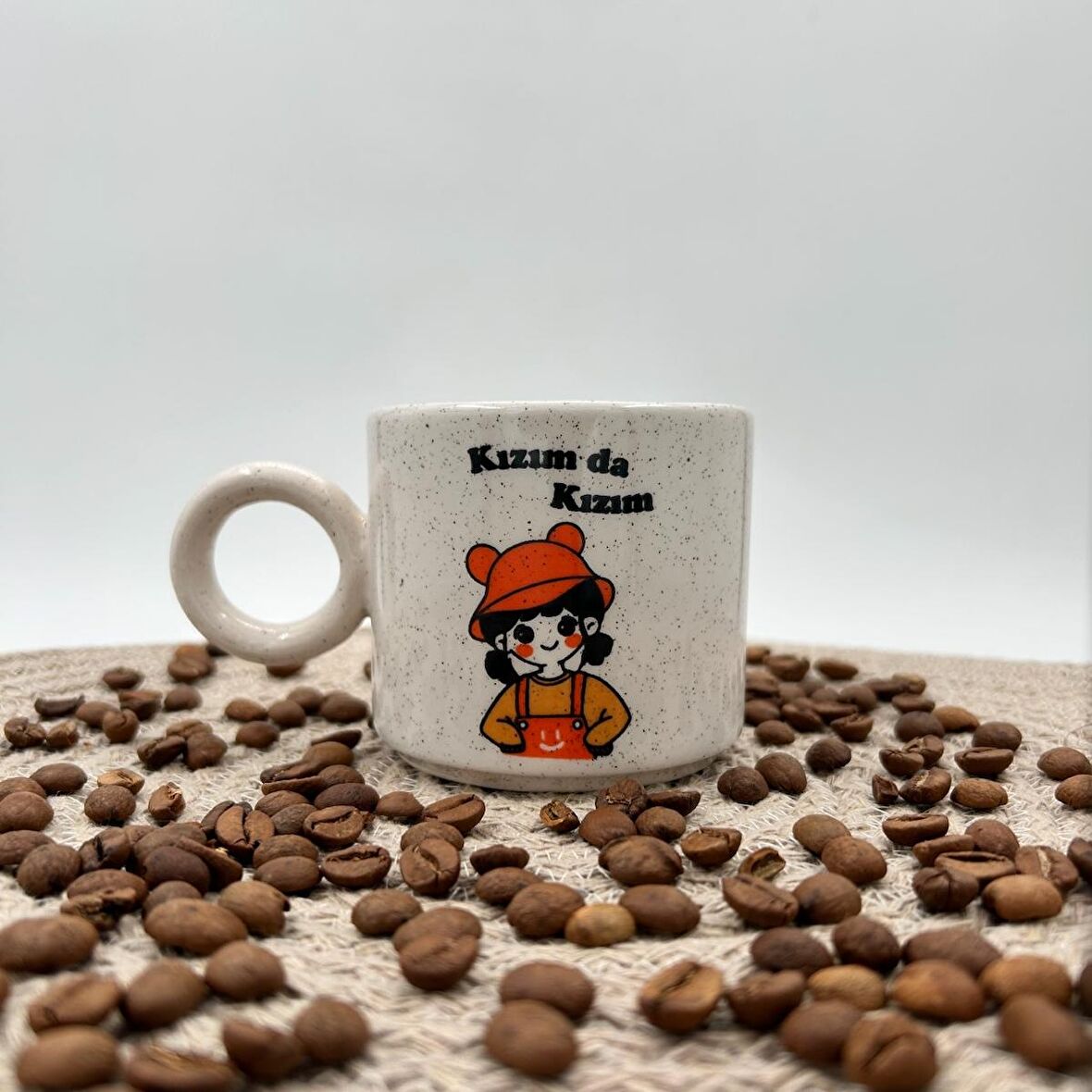 Seramik Kupa Mug Kızım da Kızım Baskılı 48