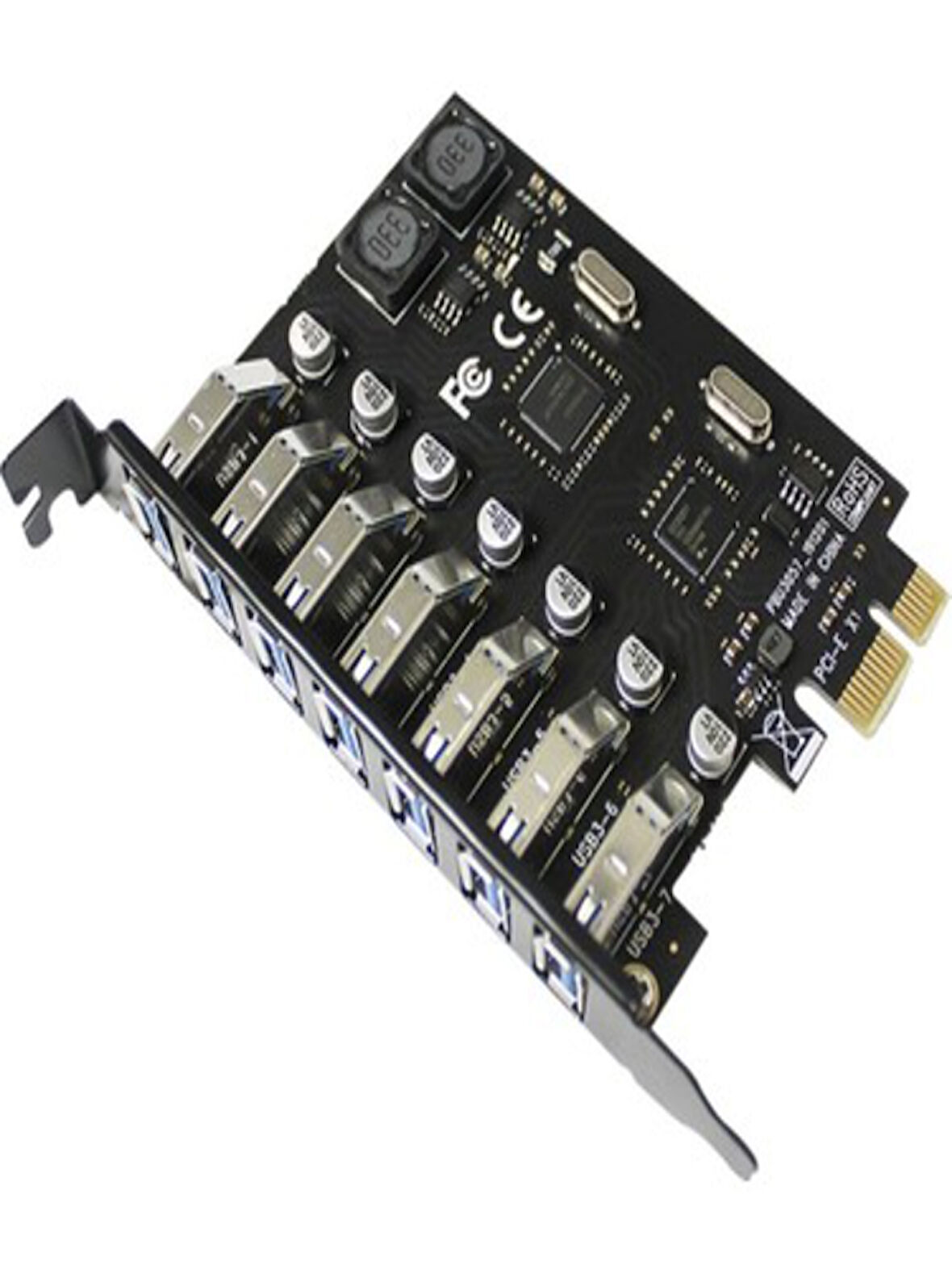 Pci-E Express 7 Port USB 3.0 Hub Çoklayıcı Çoğaltıcı Çevirici