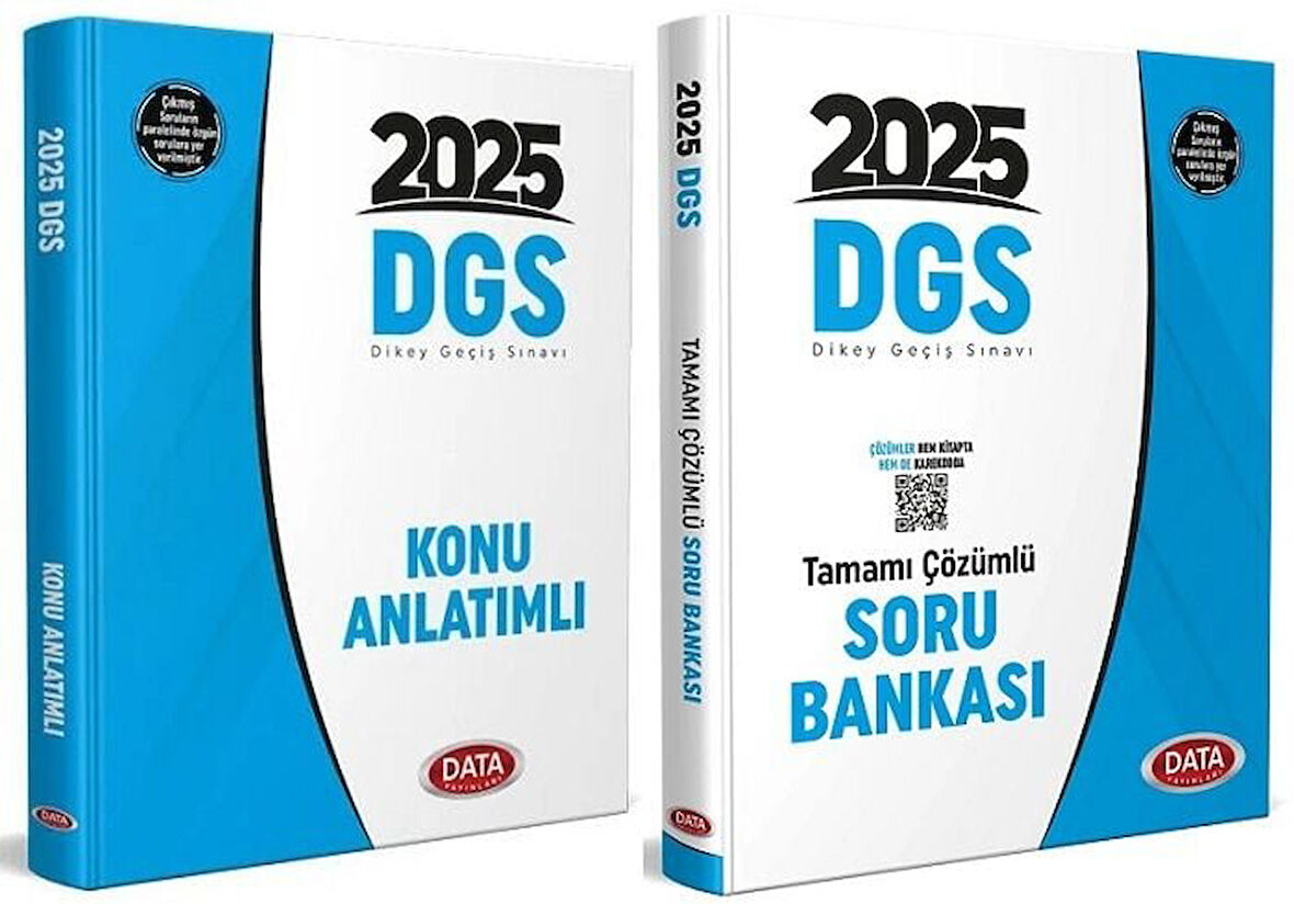 Data 2025 DGS Konu + Soru Bankası 2 li Set Data Yayınları