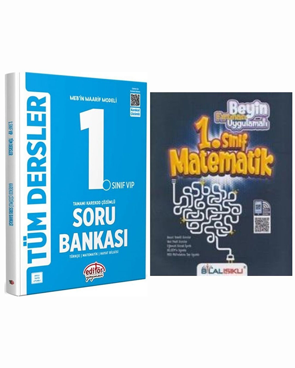 Editör 2025 1. Sınıf Tüm Dersler Soru + Bilal 1. Sınıf Matematik Soru Bankası Editör + Bilal Işıklı